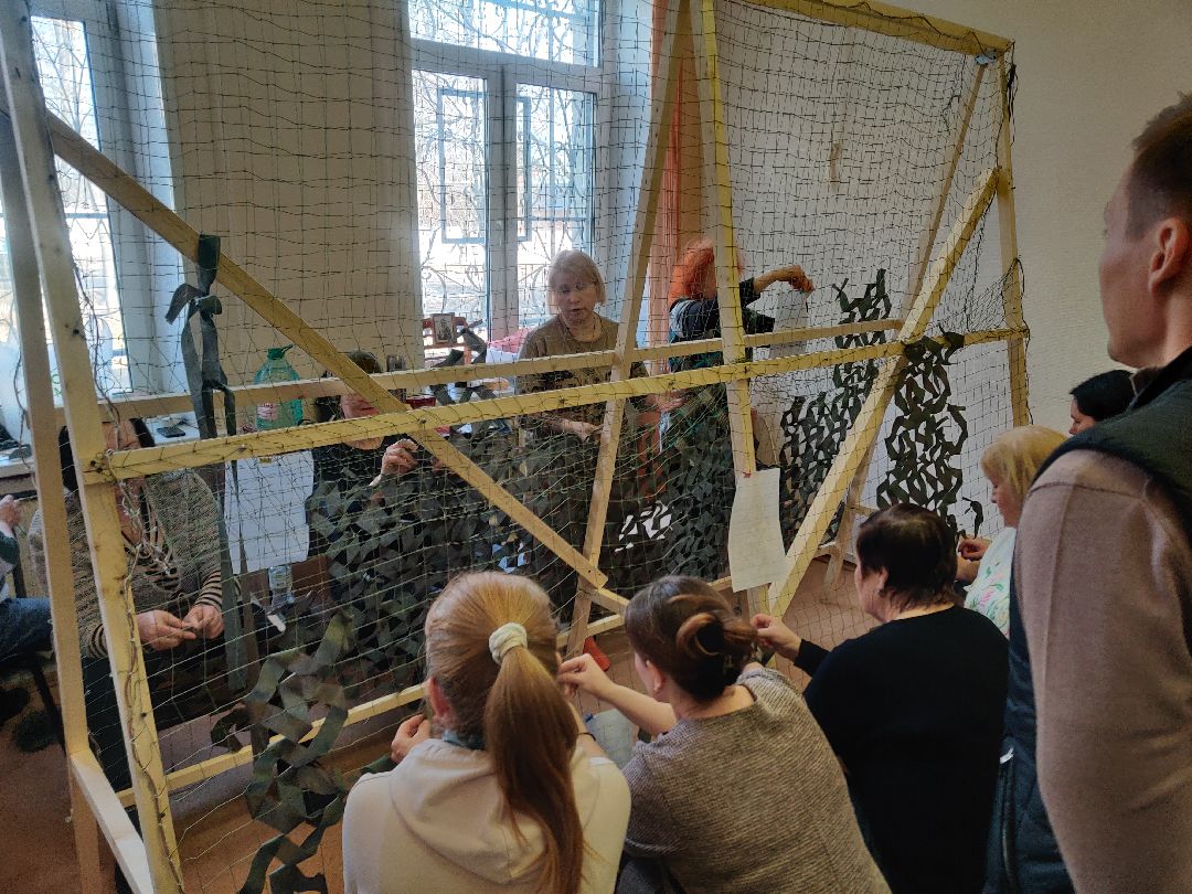 Красноармейск, Пушкинский, волонтеры, маскировочные сети, храм, спецоперация