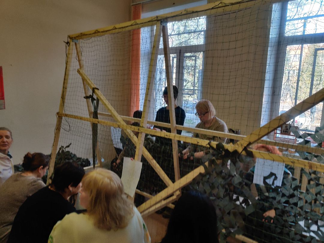 Красноармейск, Пушкинский, волонтеры, маскировочные сети, храм, спецоперация