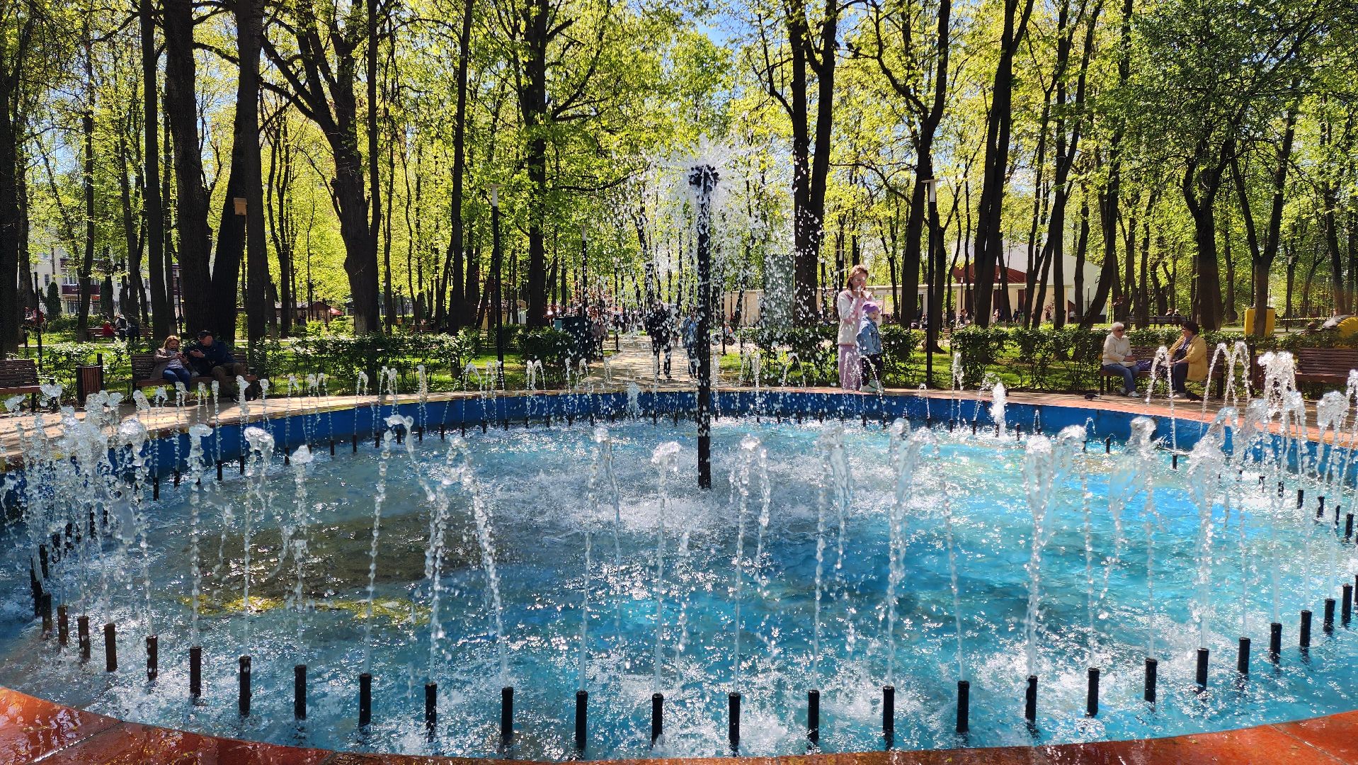 Подольск, Парк Талалихина, Летний сезон, парки подмосковья,