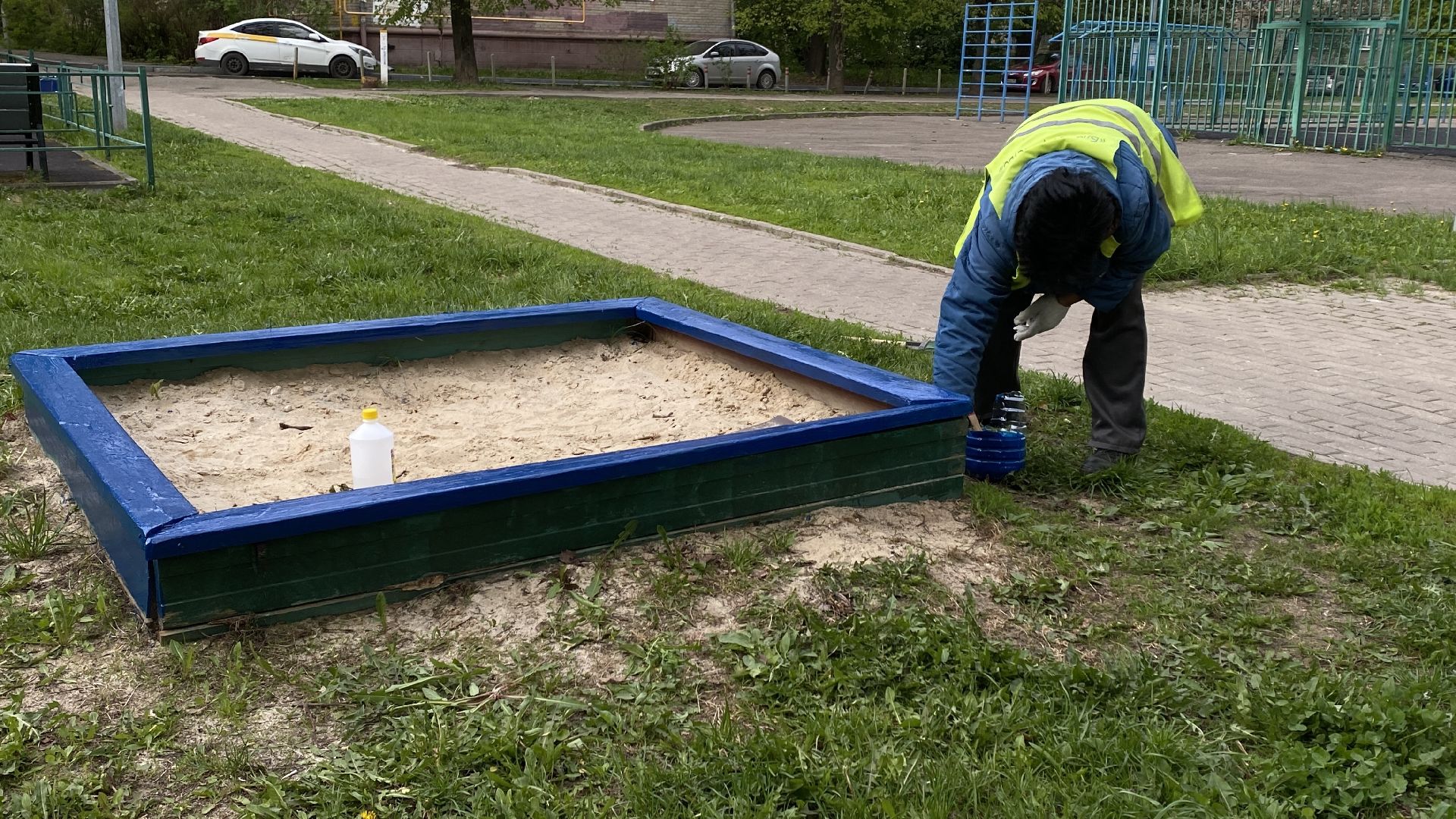 мбу благоустройство, ленинский городской округ, добрые дела, детские площадки, покраска детских площадок,