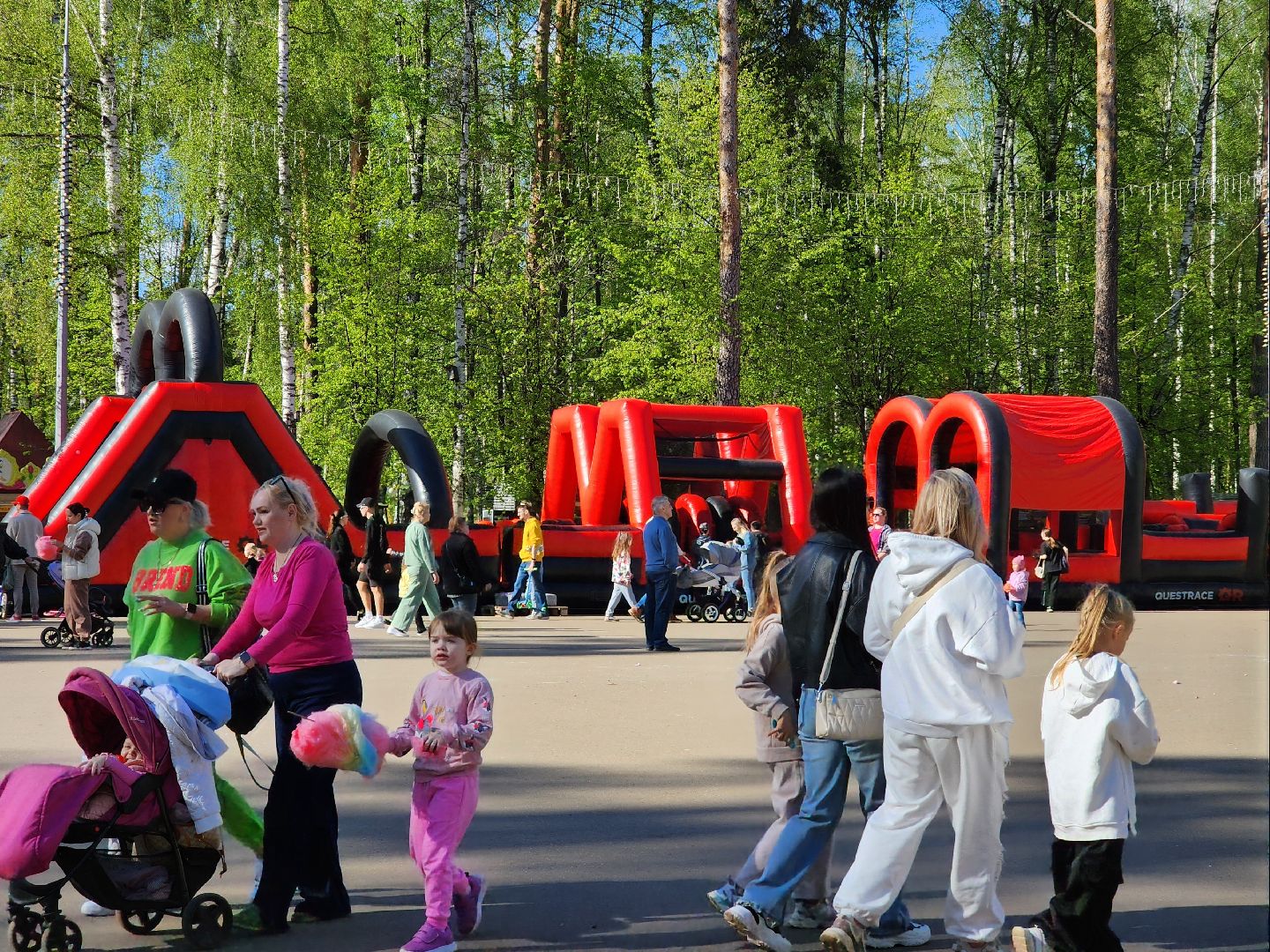 ногинск, парки подмосковья, 1 мая, летний сезон,