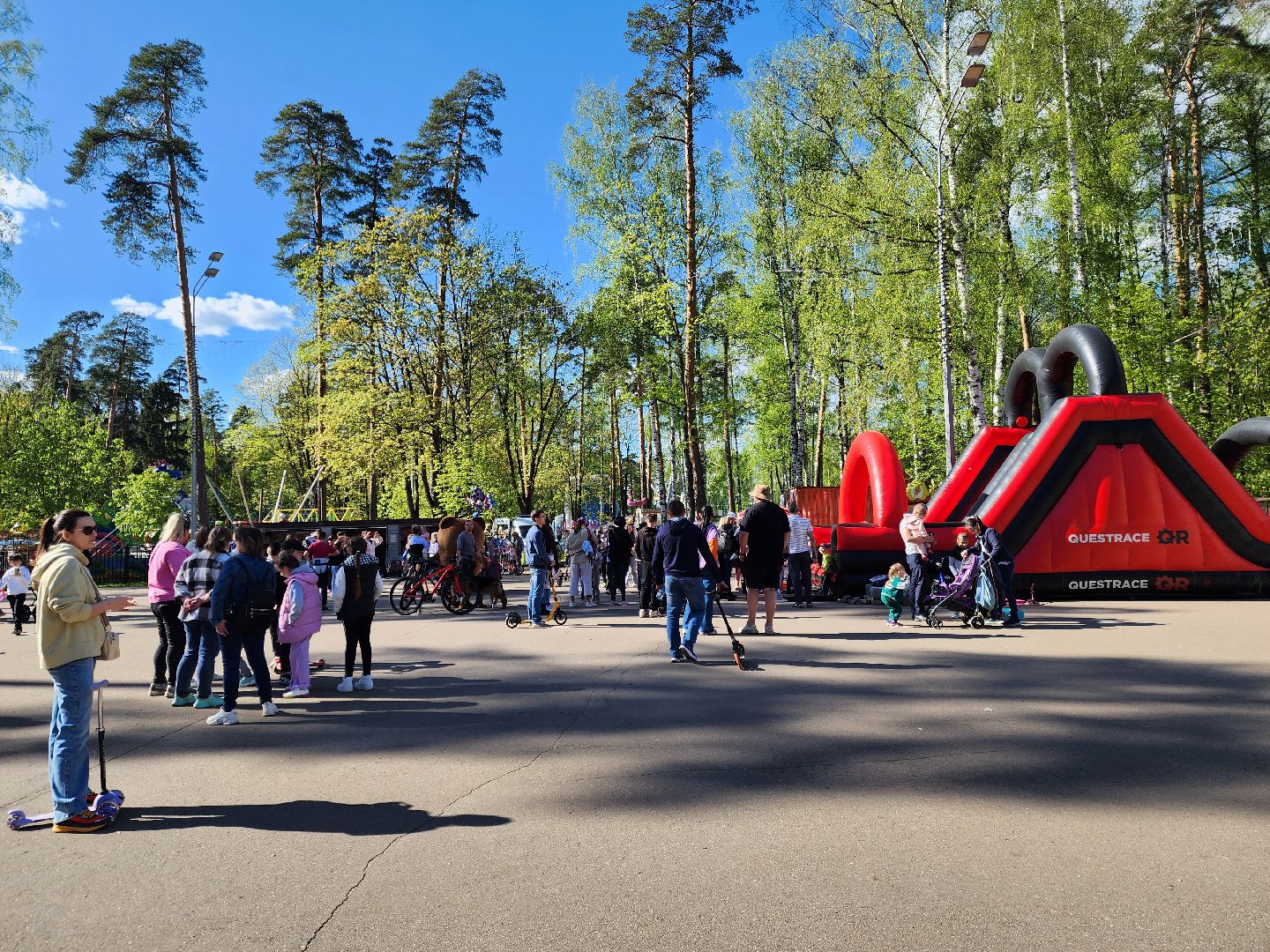 ногинск, парки подмосковья, 1 мая, летний сезон,