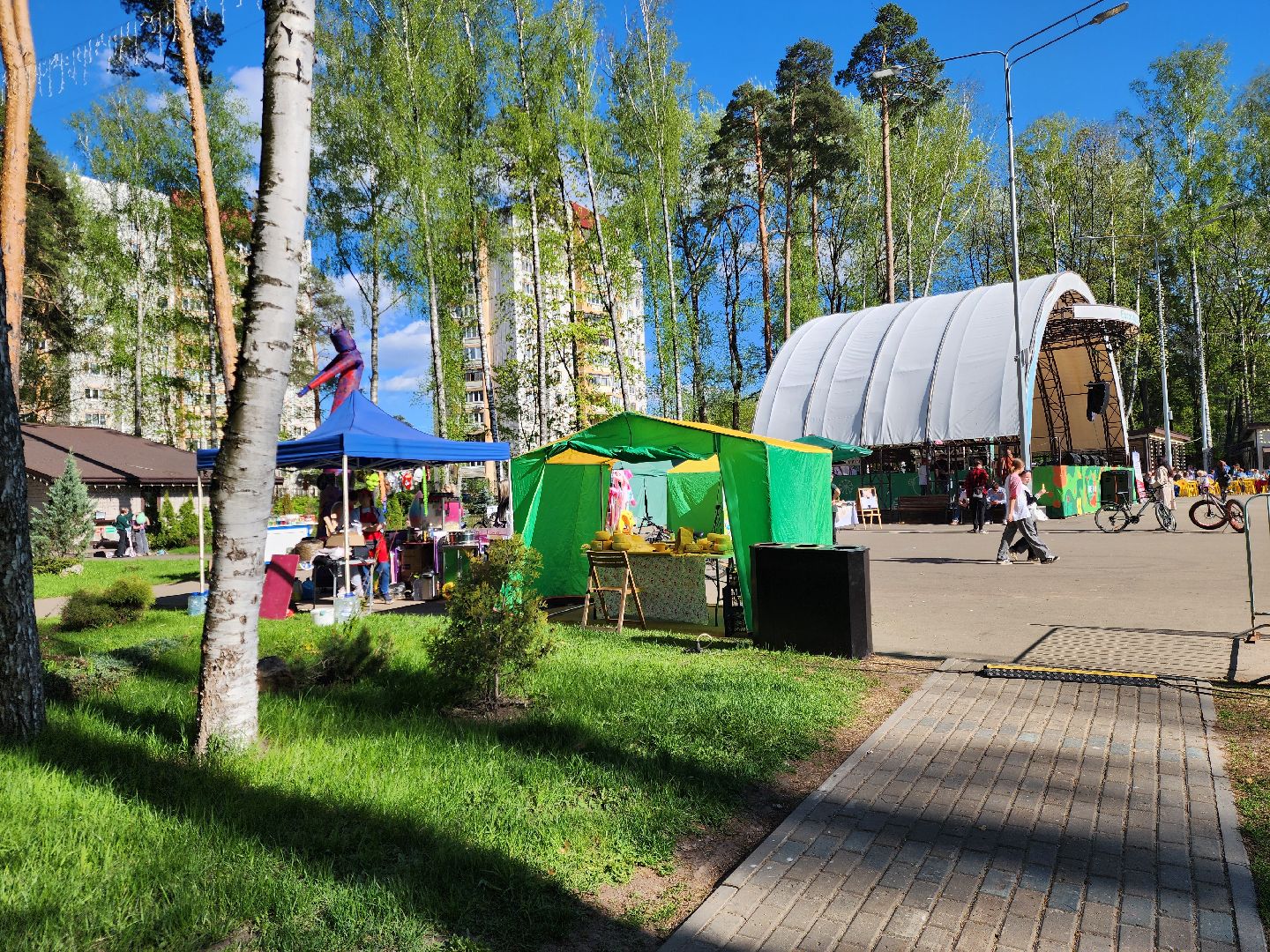 ногинск, парки подмосковья, 1 мая, летний сезон,