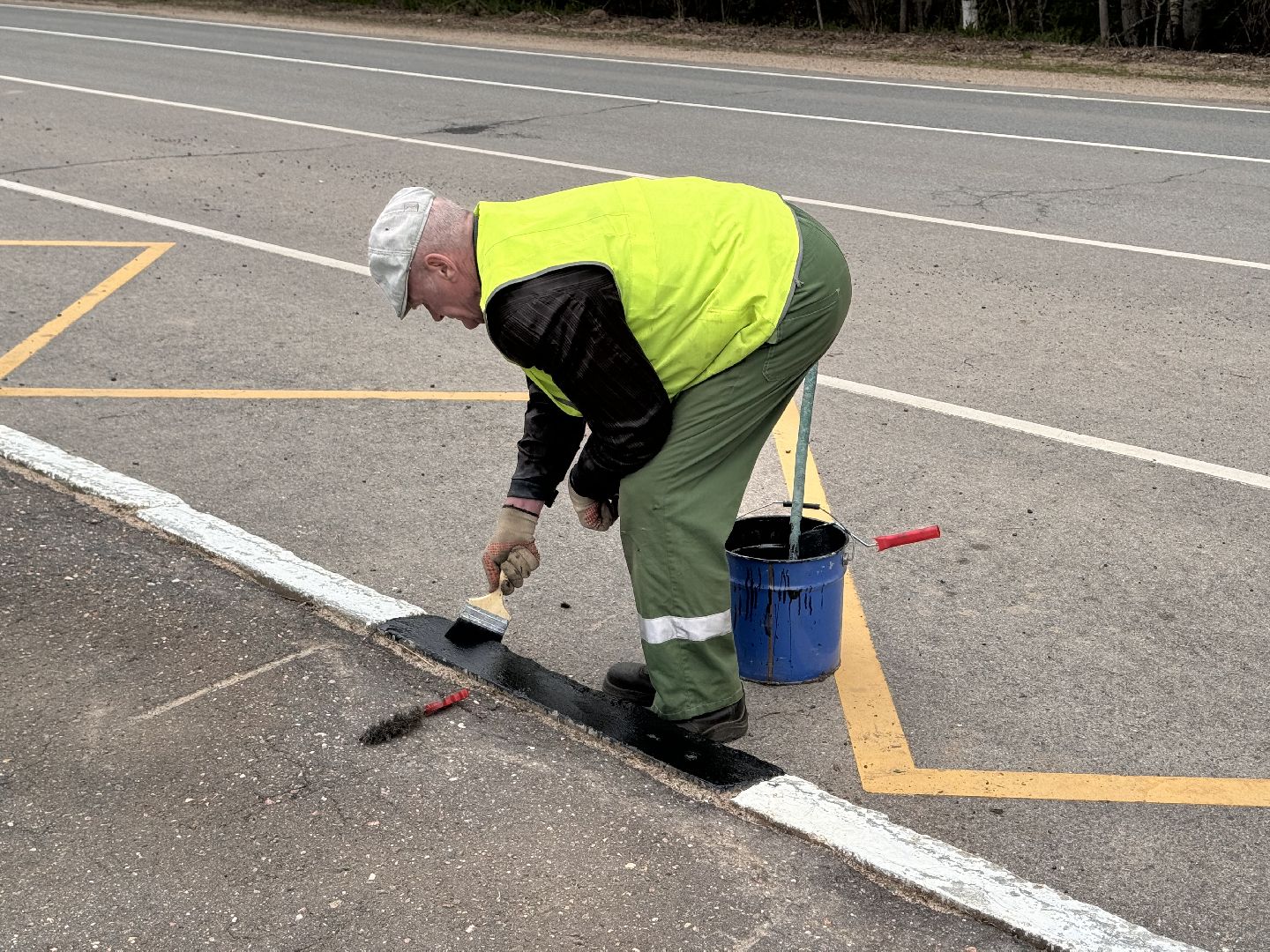 шаховская, остановки, покраска,