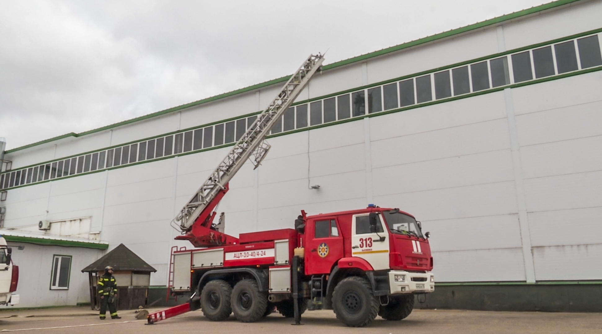 Клин, общество, учения, пожарные,