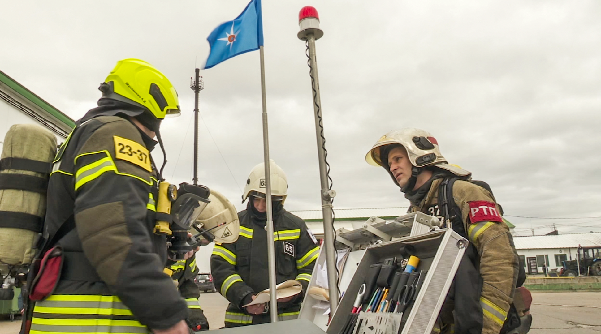 Клин, общество, учения, пожарные,