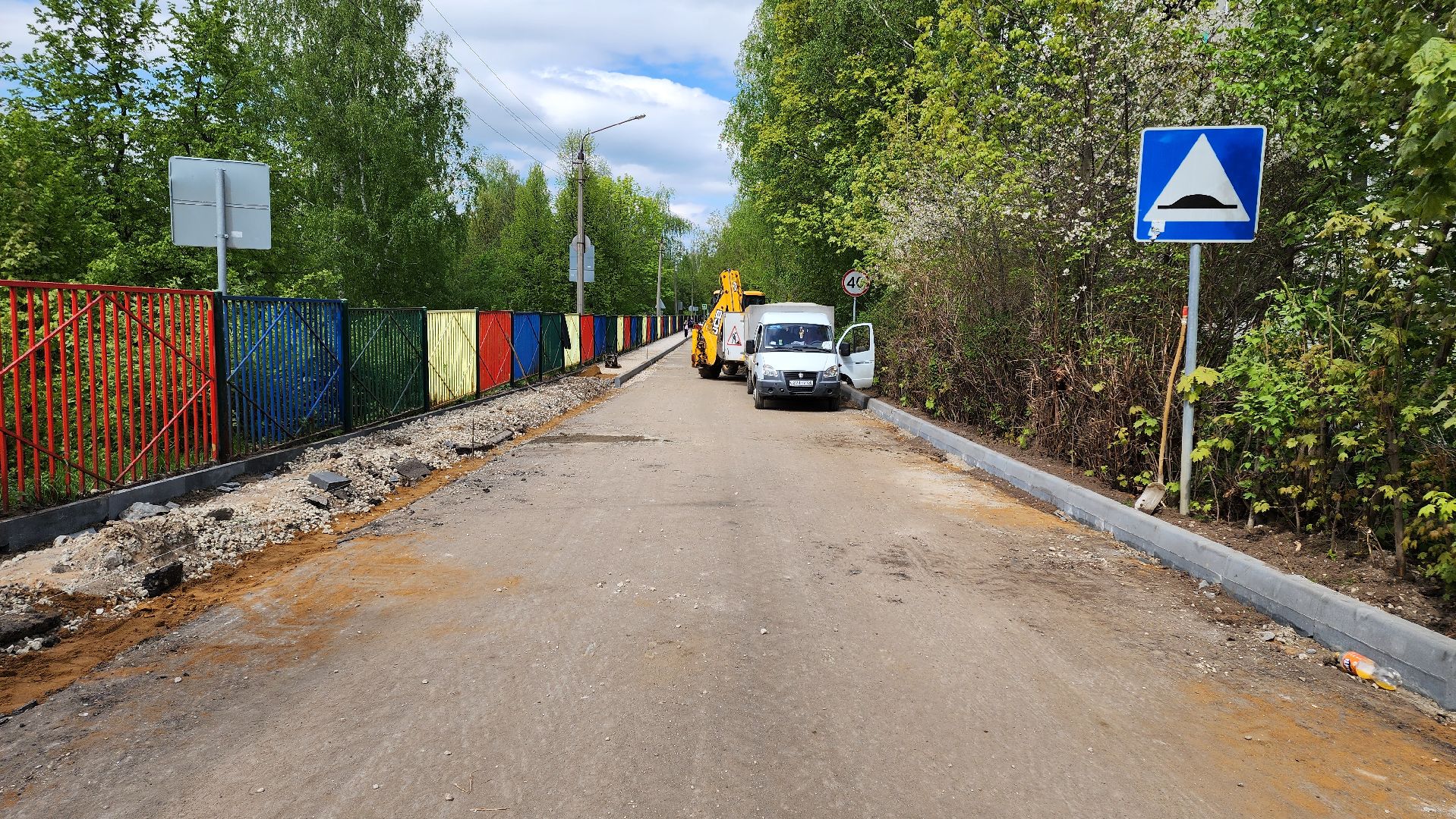 кашира, ремонт дорог, межквартальная дорога, асфальт, бордюр, тротуар, новокаширская,