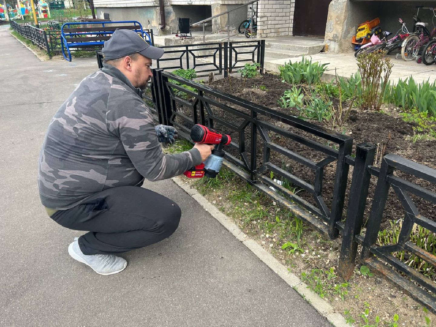 покраска, управляющая компания, благоустойство,