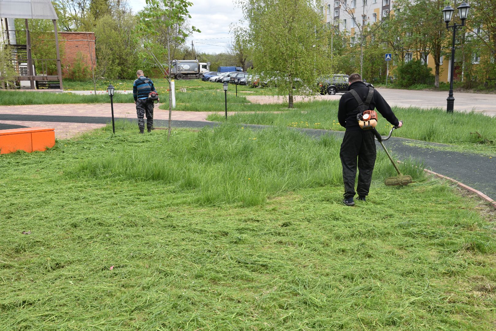 лотошино, благоустройство, окос травы,