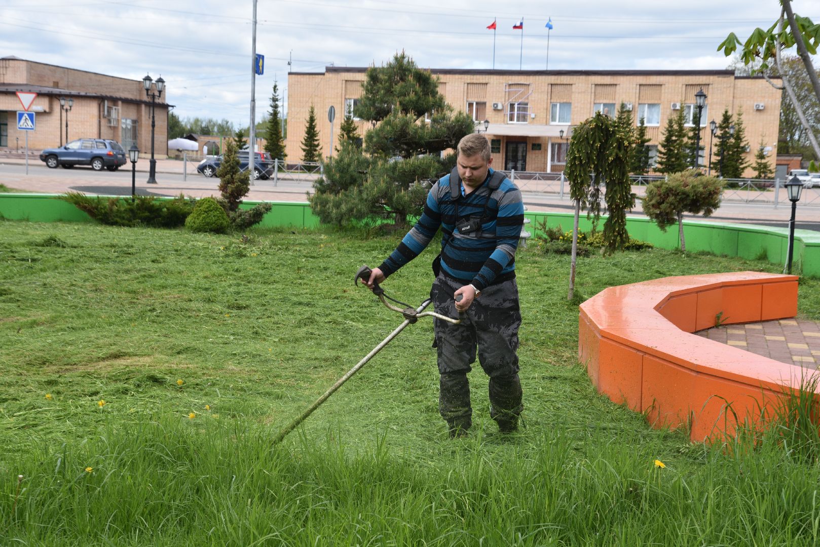 лотошино, благоустройство, окос травы,