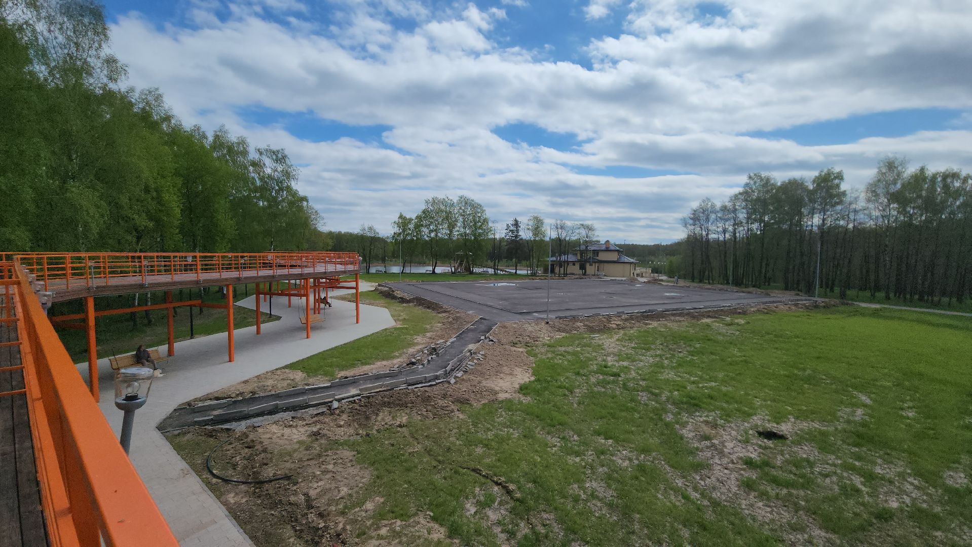 Егорьевск, парк, 200 лет егорьевску, благоустровйство, фонтан, резиновое покрытие, качели, каток,