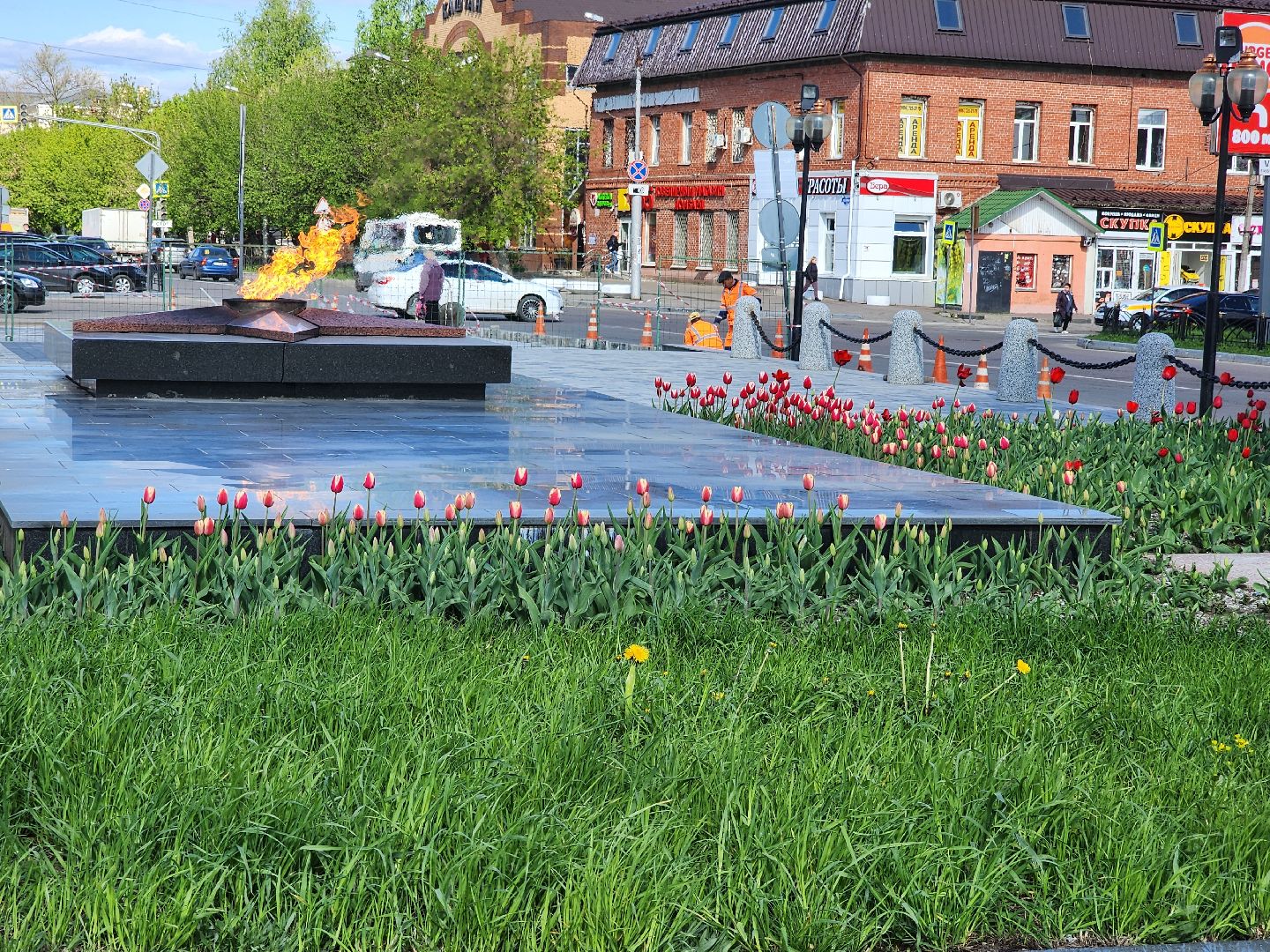 ремонт памятника вов, орехово-зуево,