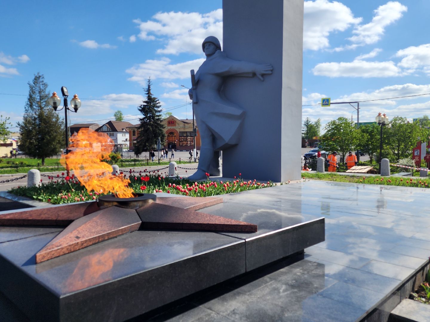 ремонт памятника вов, орехово-зуево,