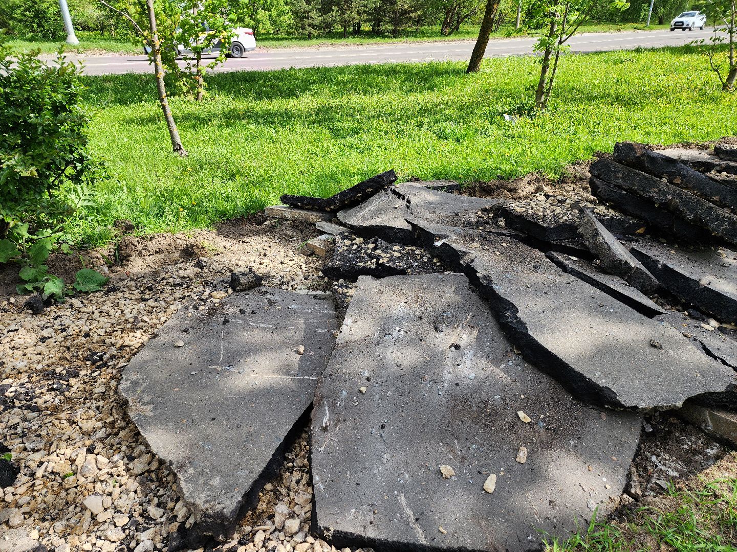 серпухов, подмосковье, замена тротуара,