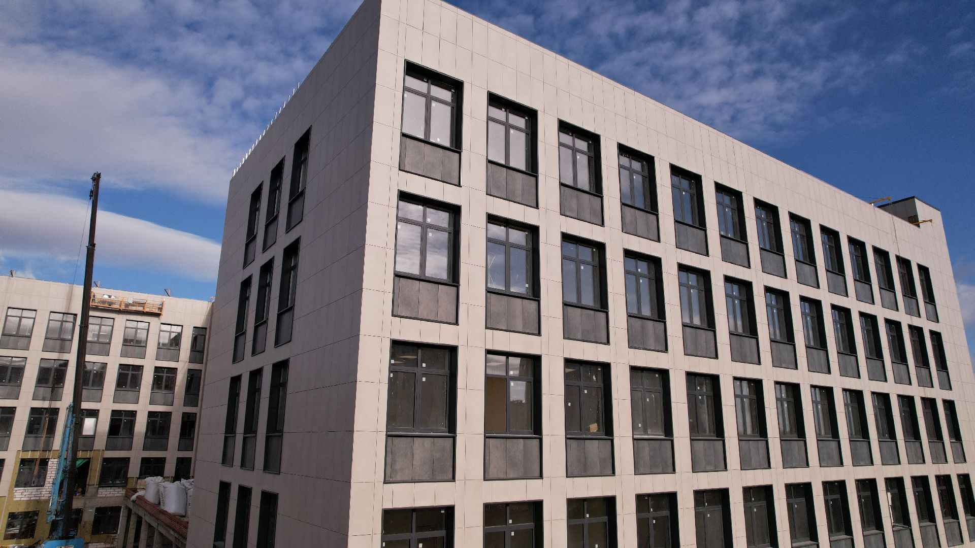 видео с коптера, поликлиника, лобня,