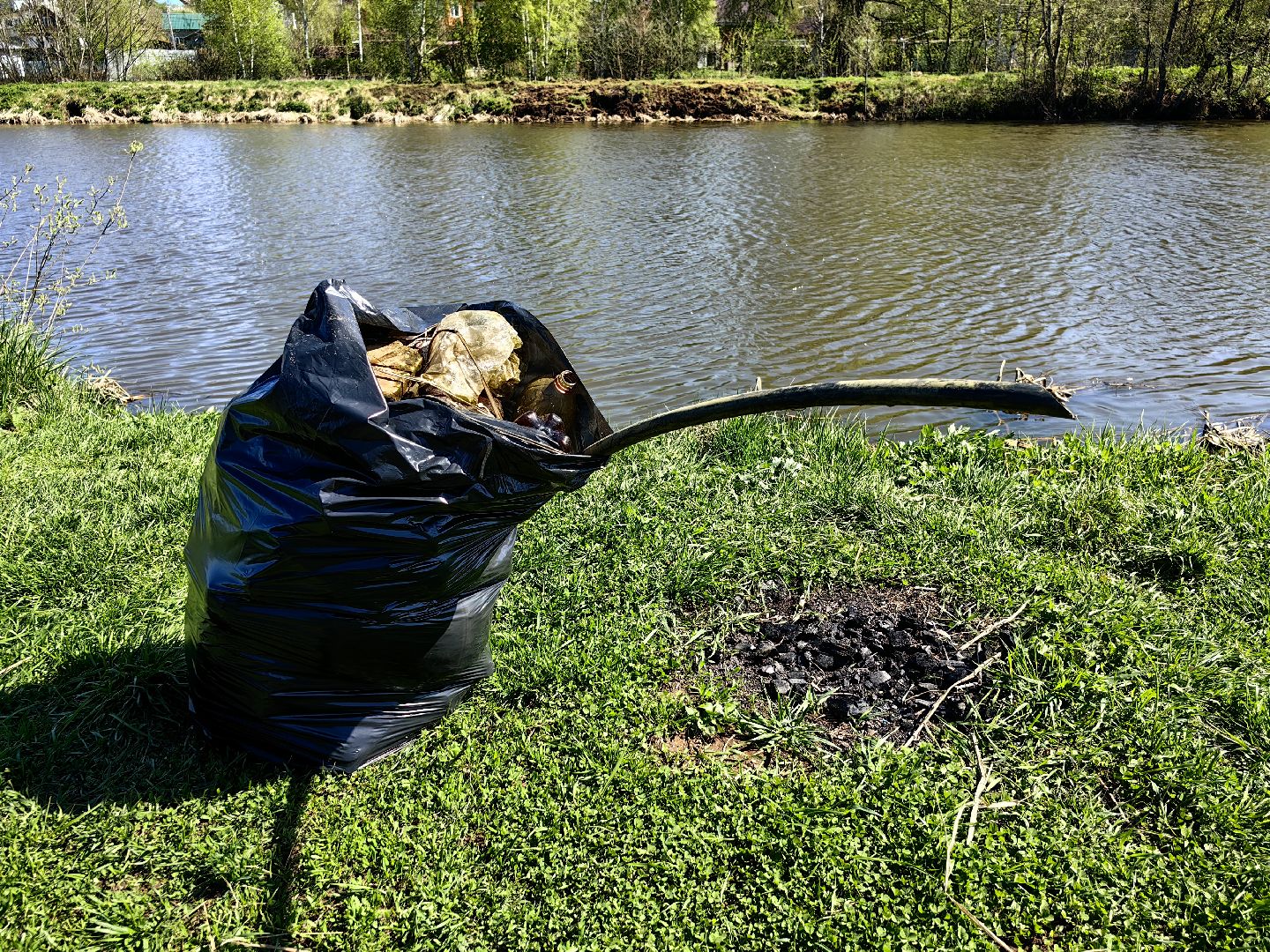 субботник, река Клязьма, уборка, пластик, отходы,