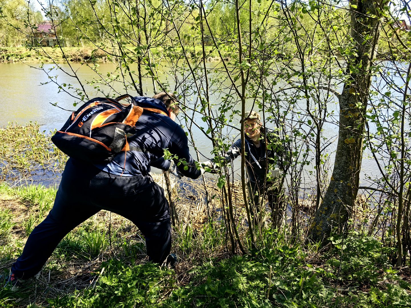 субботник, река Клязьма, уборка, пластик, отходы,