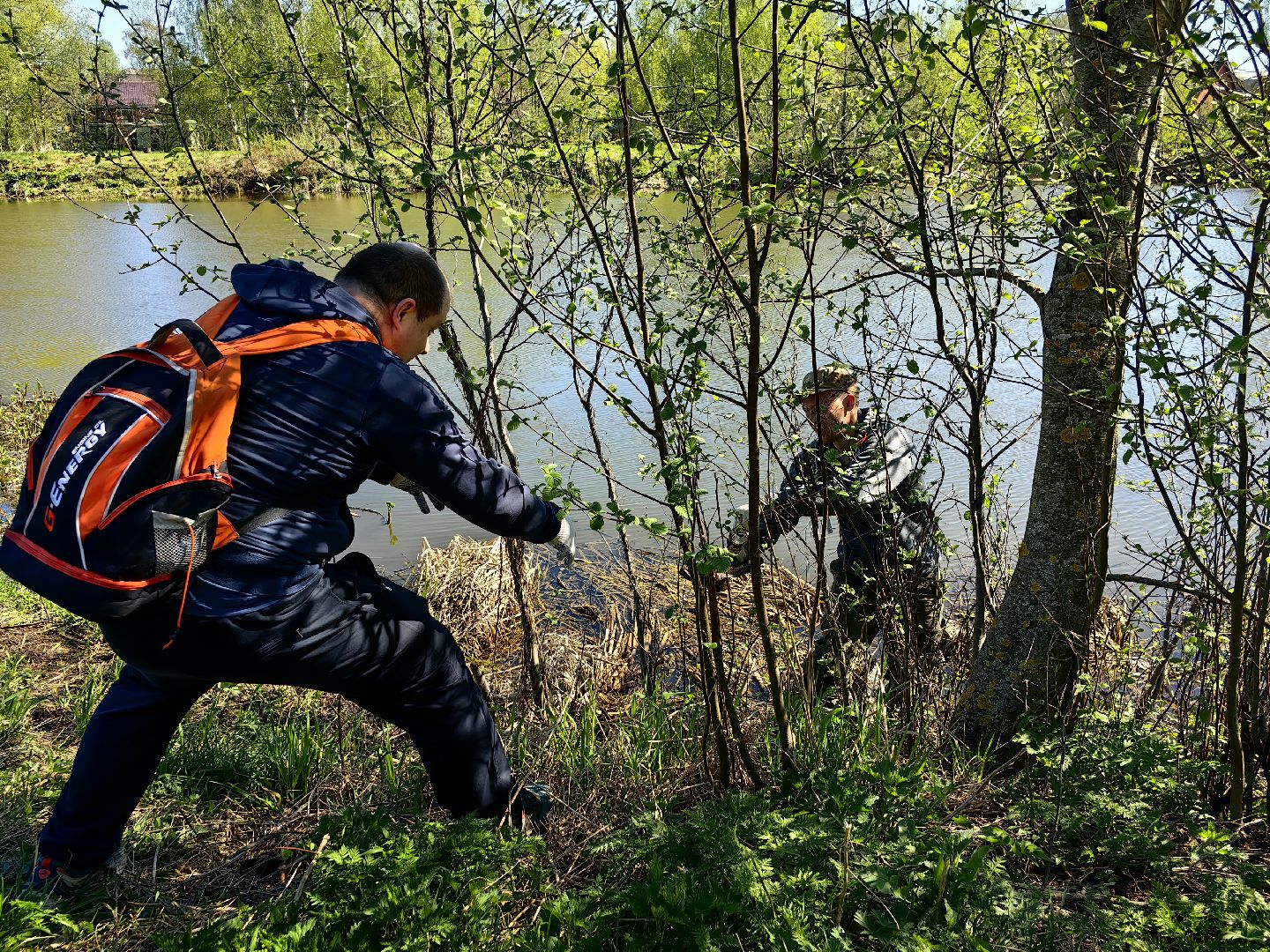 субботник, река Клязьма, уборка, пластик, отходы,