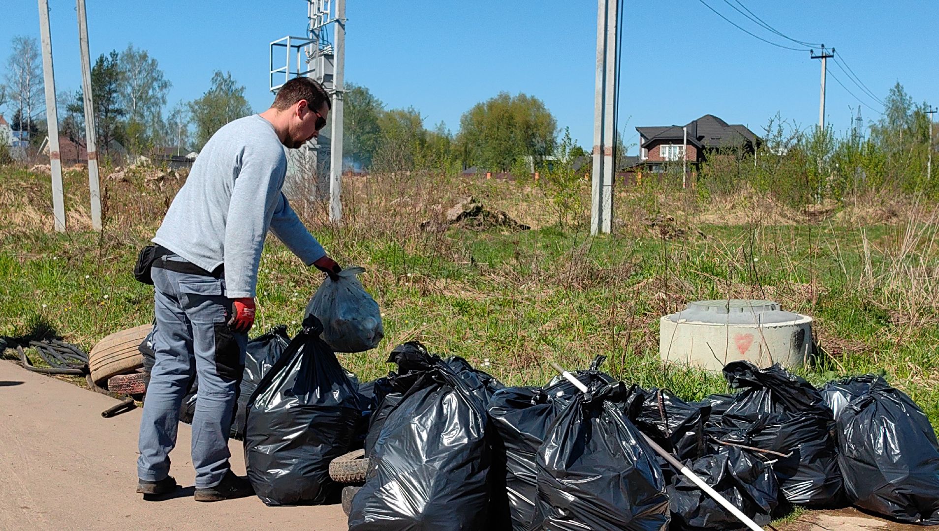 субботник, река Клязьма, уборка, пластик, отходы,