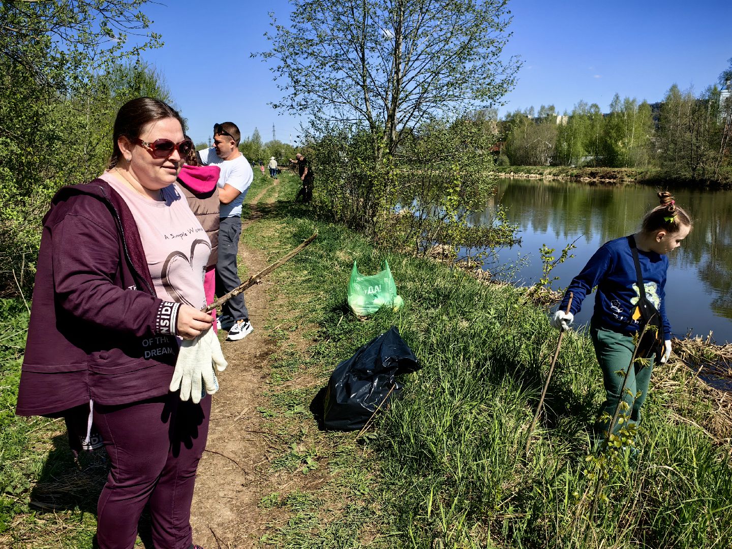 субботник, река Клязьма, уборка, пластик, отходы,