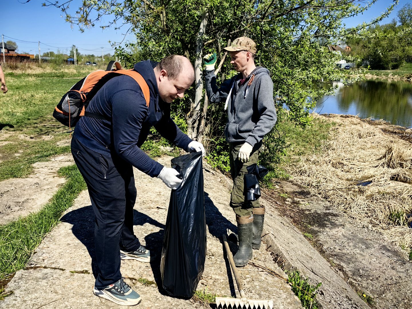 субботник, река Клязьма, уборка, пластик, отходы,
