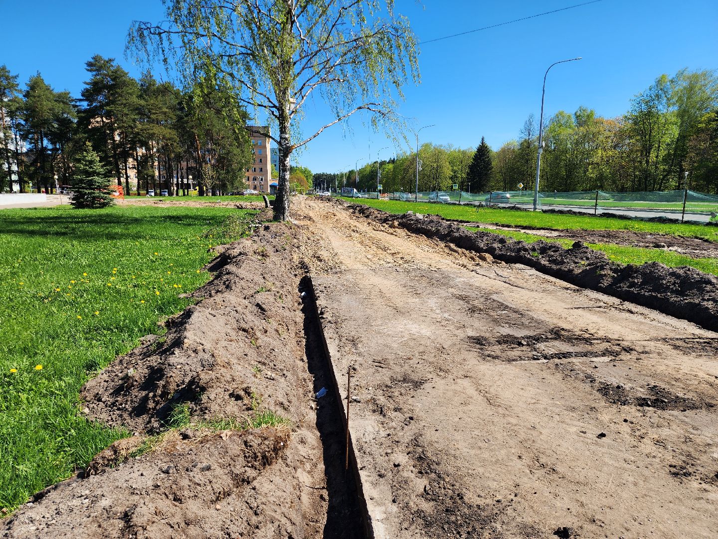 Черноголовка, Институтский проспект, Благоустройство,
