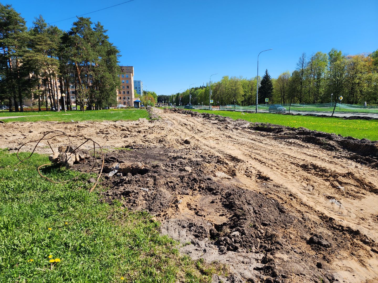 Черноголовка, Институтский проспект, Благоустройство,