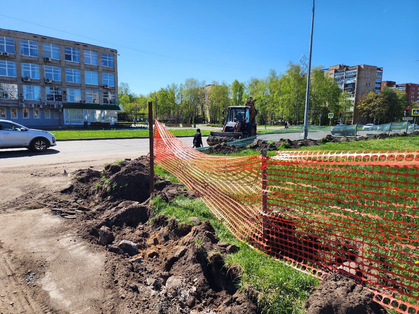 Черноголовка, Институтский проспект, Благоустройство,