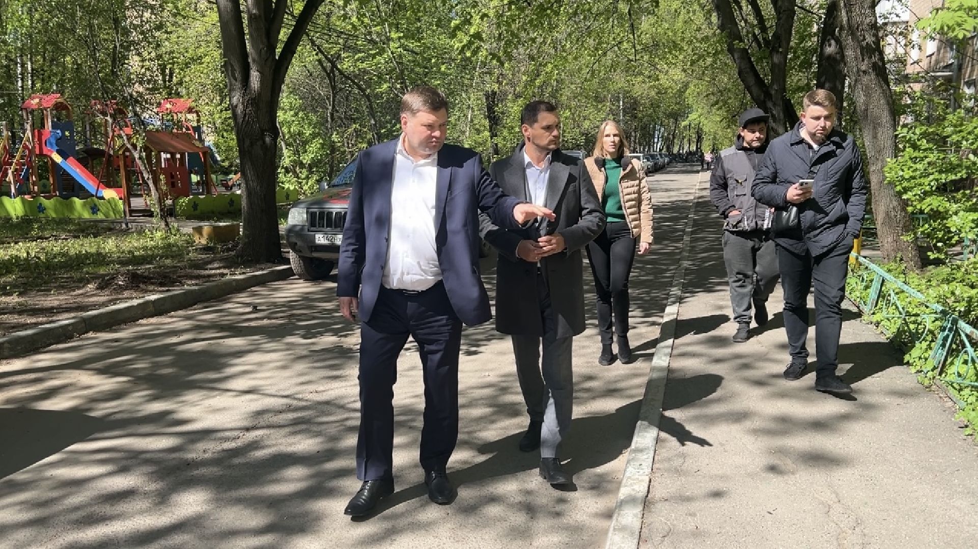 химки, благоустройство, осмотр хода работ, заместитель главы,