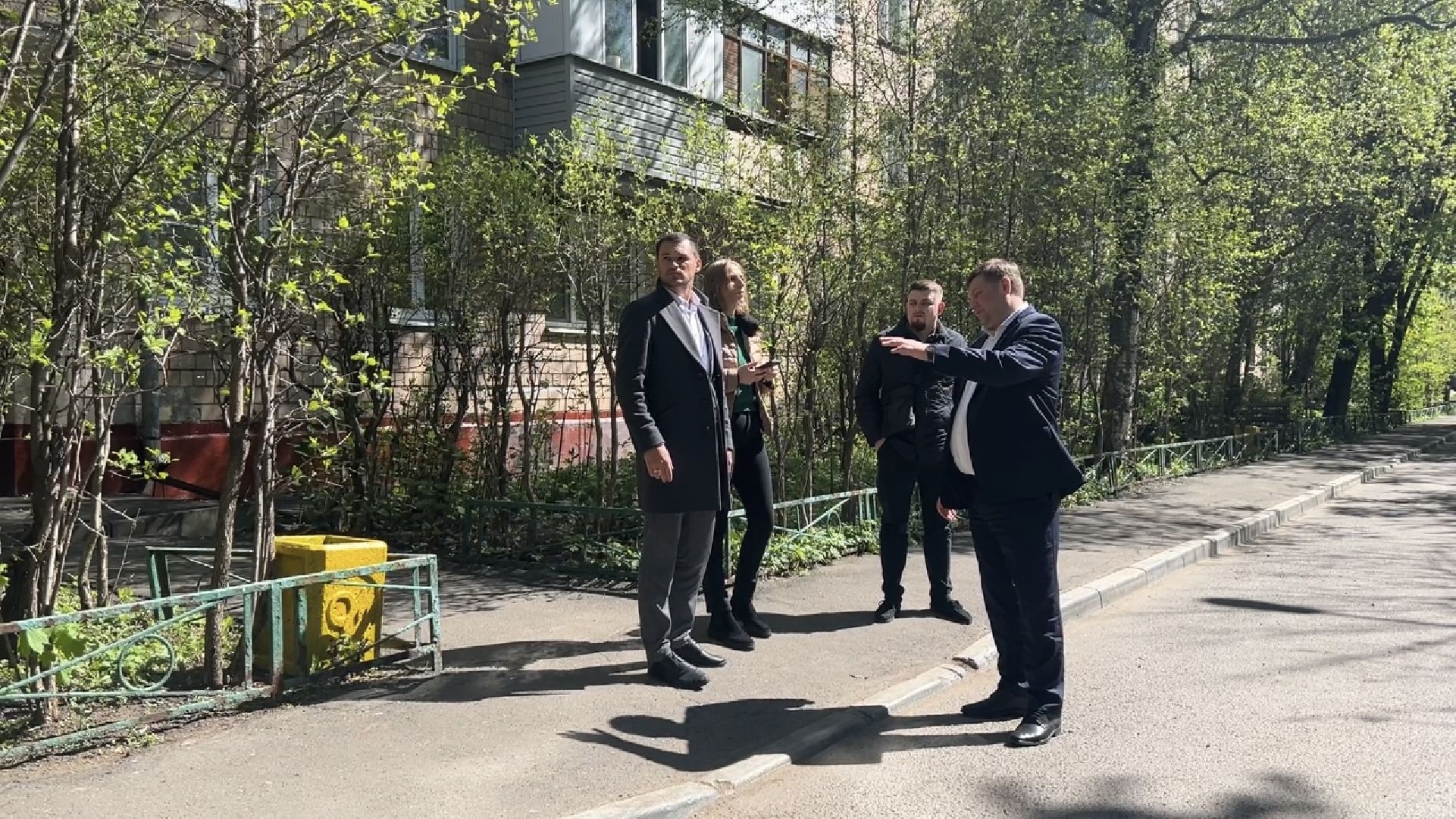 химки, благоустройство, осмотр хода работ, заместитель главы,