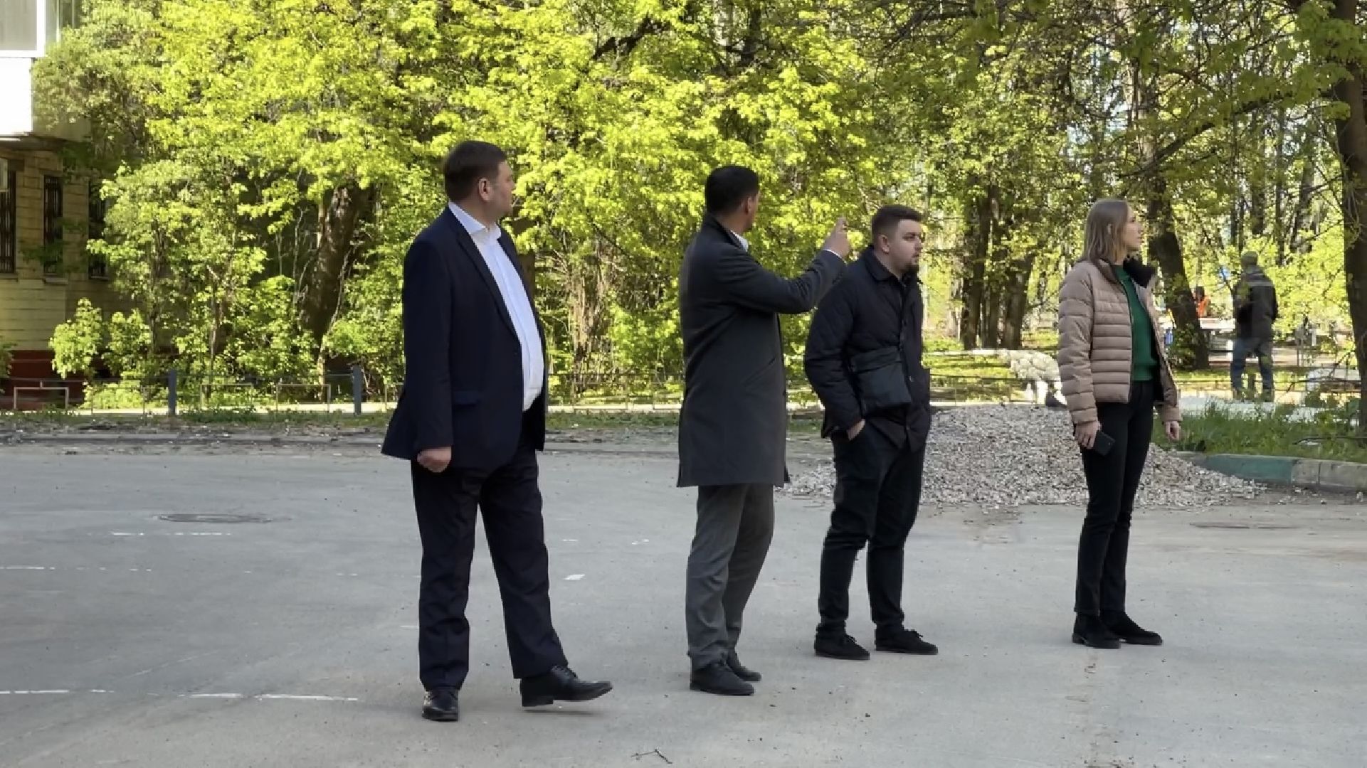 химки, благоустройство, осмотр хода работ, заместитель главы,