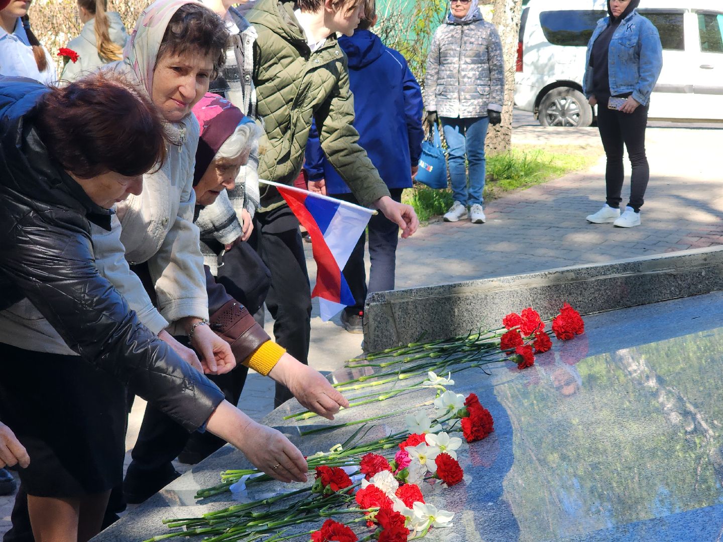 день победы, митинг памяти, возложение цветов, Мытищи, минута молчания,