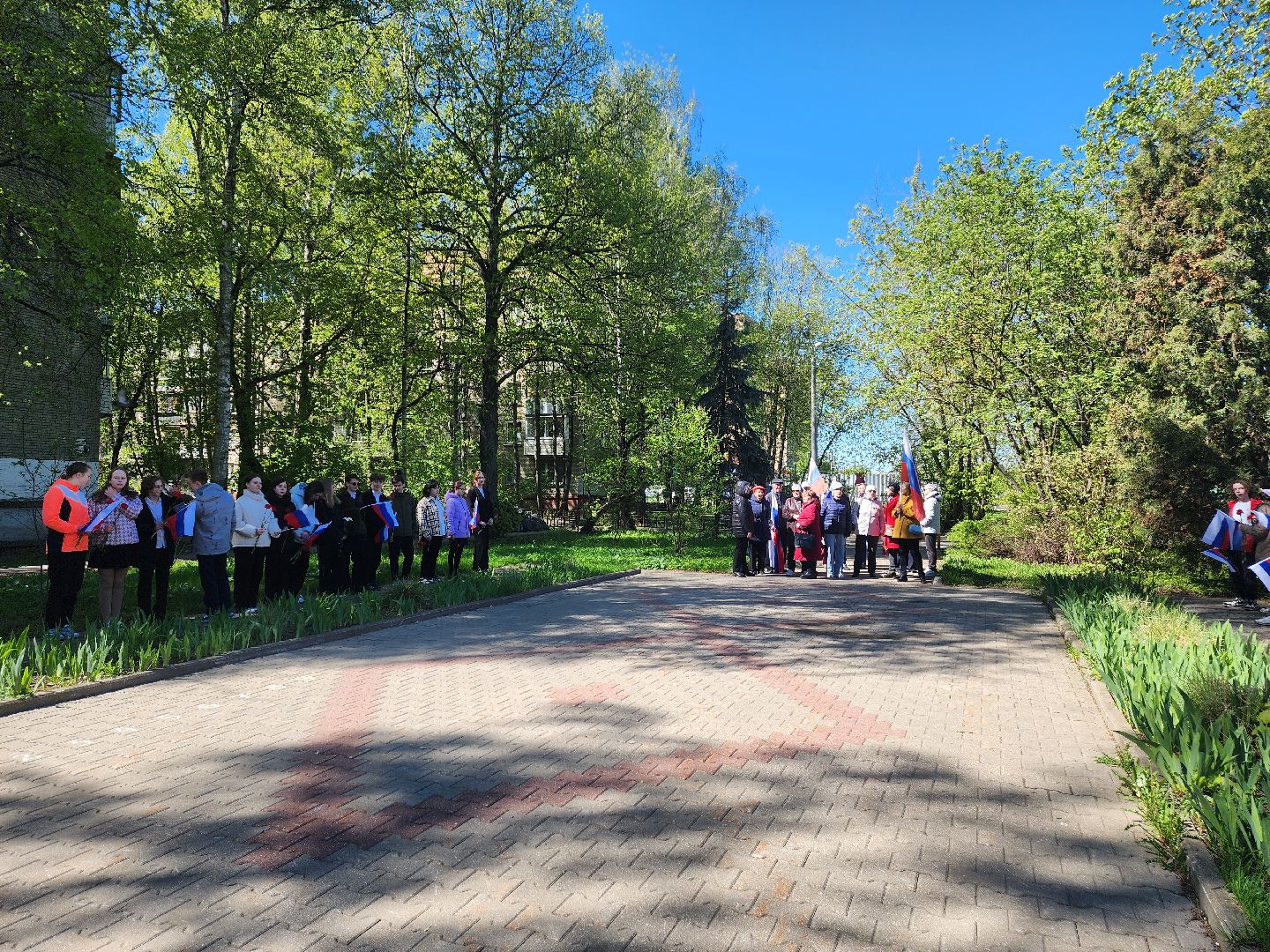 день победы, митинг памяти, возложение цветов, Мытищи, минута молчания,