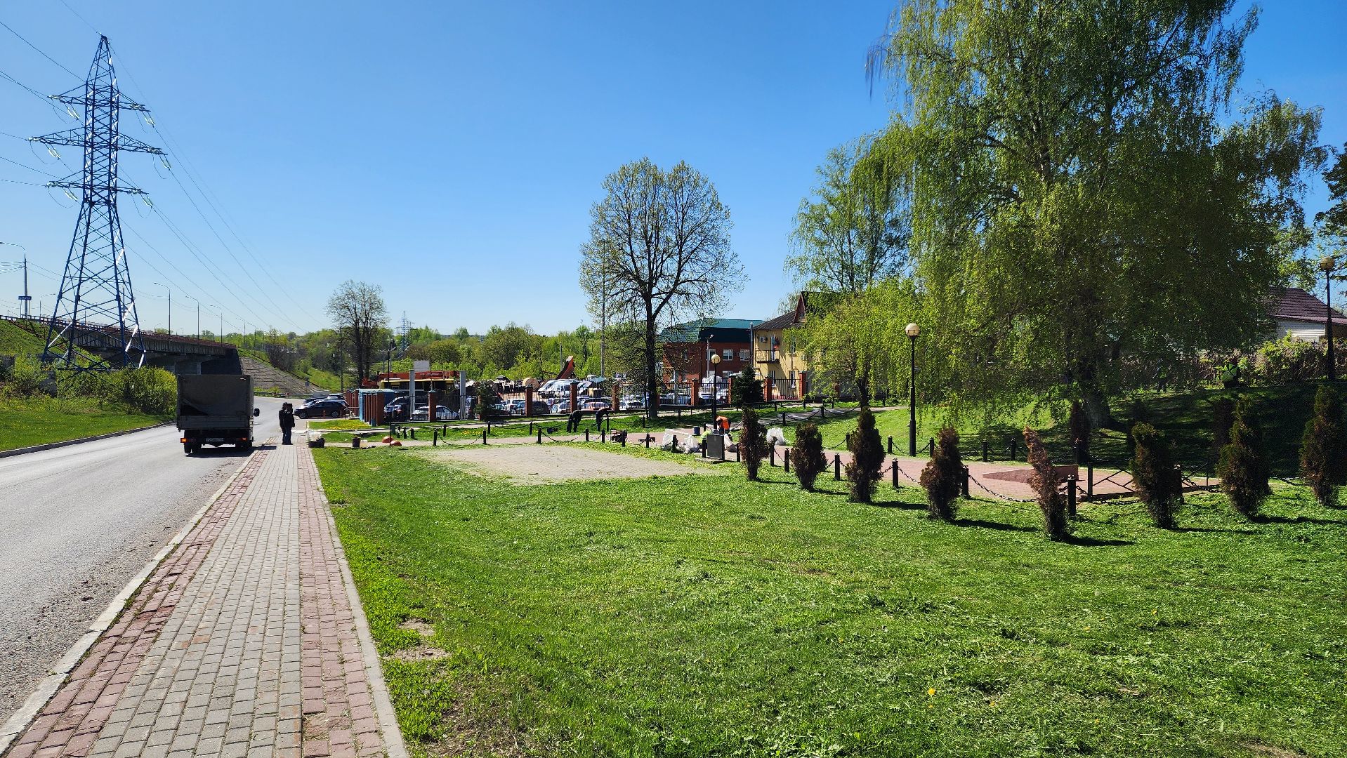 Подольск, Благоустройство, Памятник герою, комбинат благоустройства,