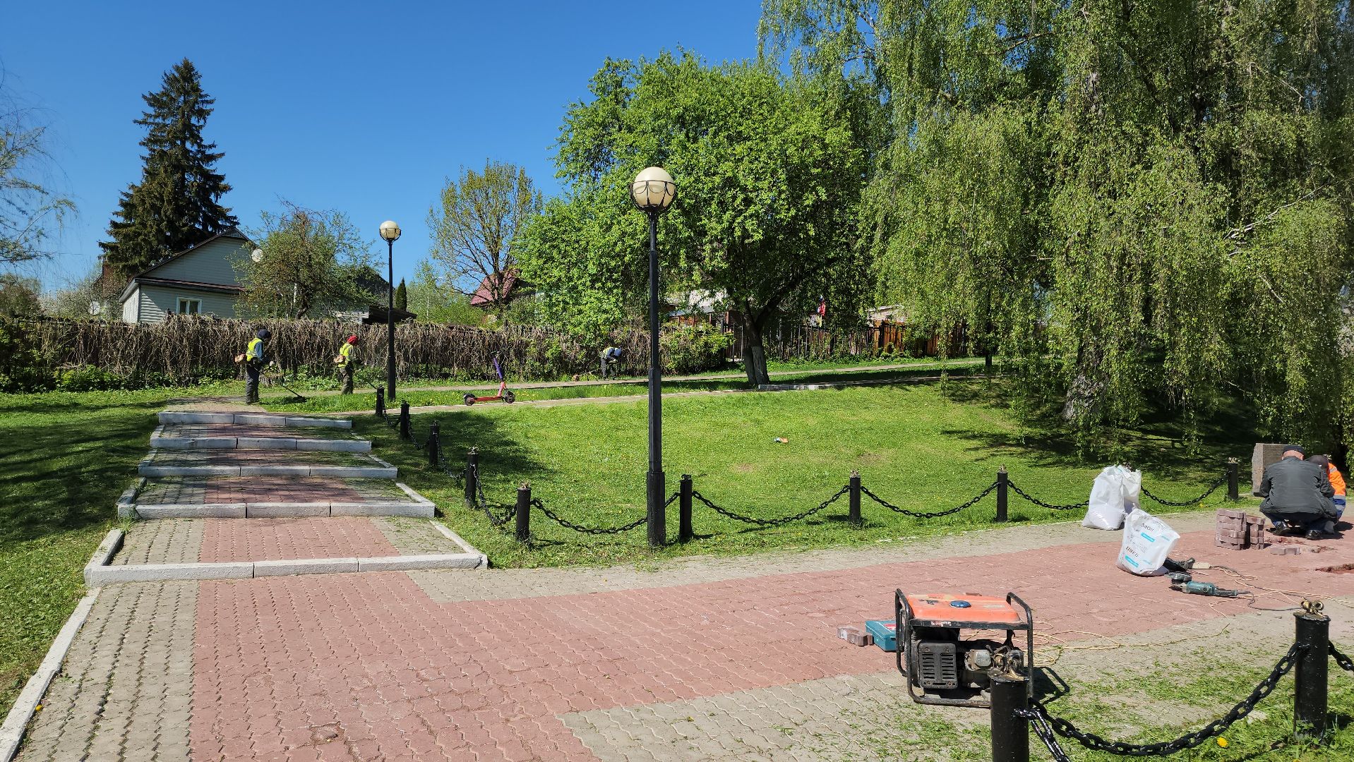 Подольск, Благоустройство, Памятник герою, комбинат благоустройства,