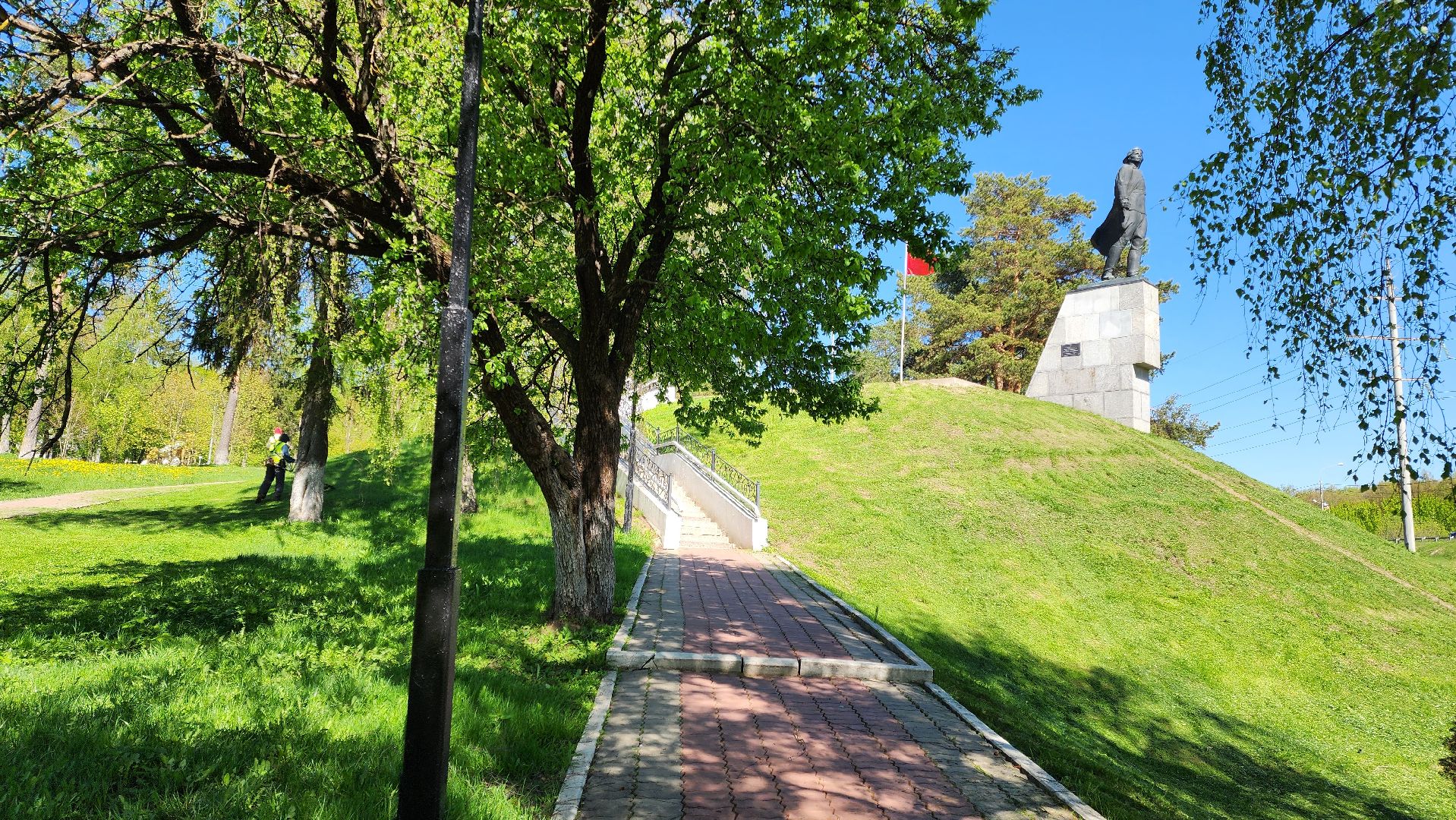 Подольск, Благоустройство, Памятник герою, комбинат благоустройства,