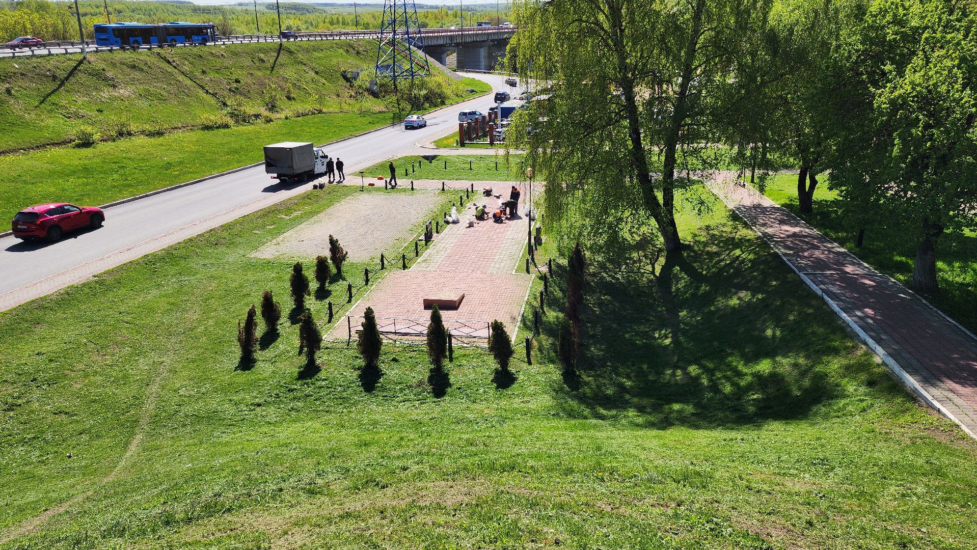 Подольск, Благоустройство, Памятник герою, комбинат благоустройства,