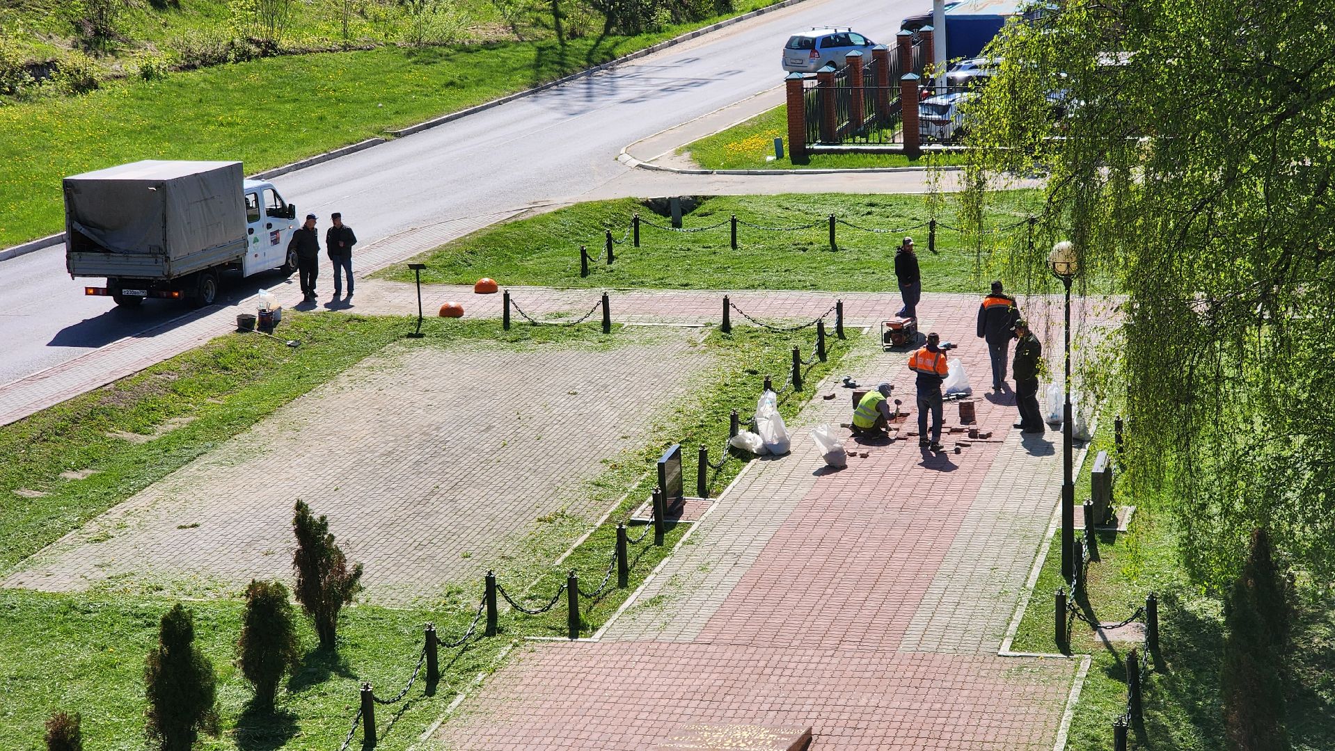 Подольск, Благоустройство, Памятник герою, комбинат благоустройства,