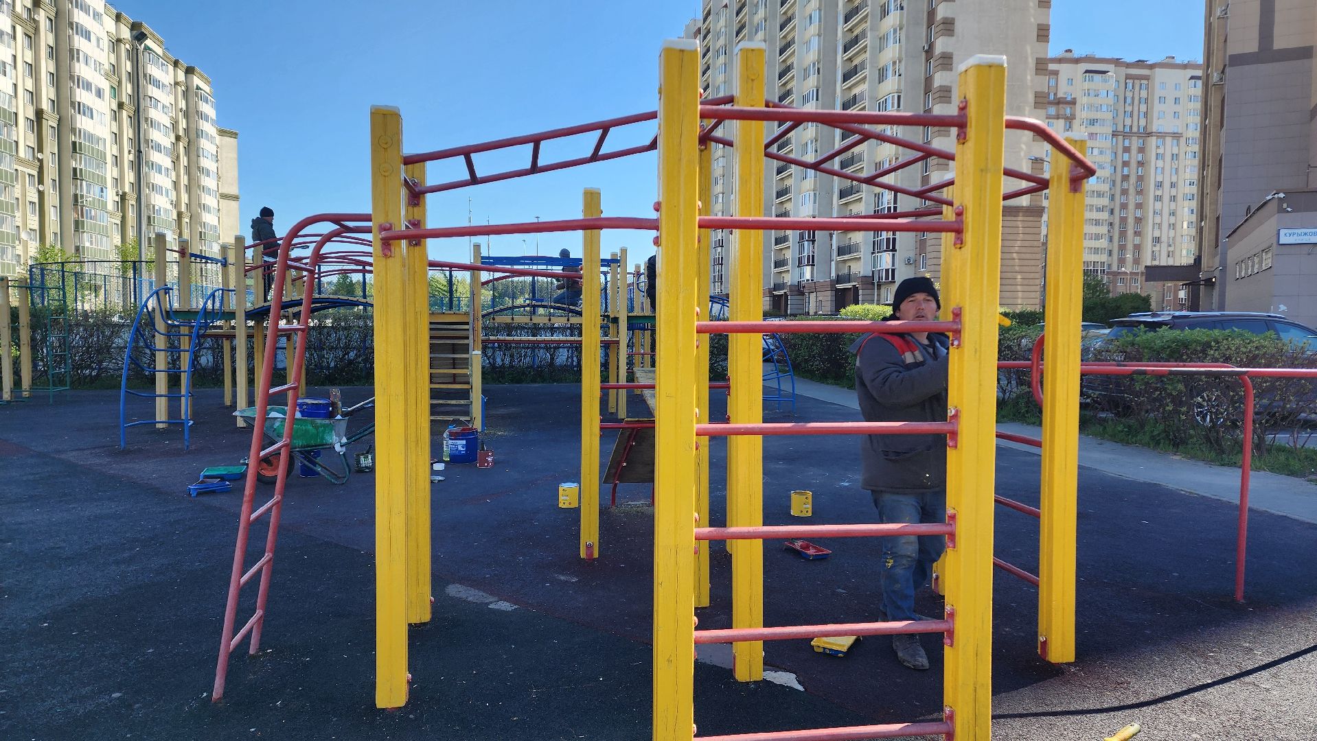 Домодедово, Микрорайон Южный, благоустройство, детская площадка, ГУСТ МО, месячник благосутройства, месяц чистоты и благоустройства, УК РИТМ, Управляющая компания, комбинат благоустройства,