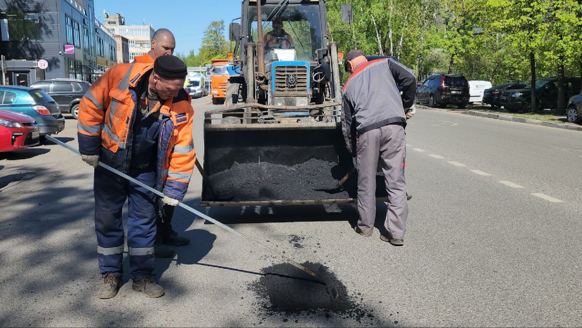 люберцы, ремонт дорог, ямочный ремонт,