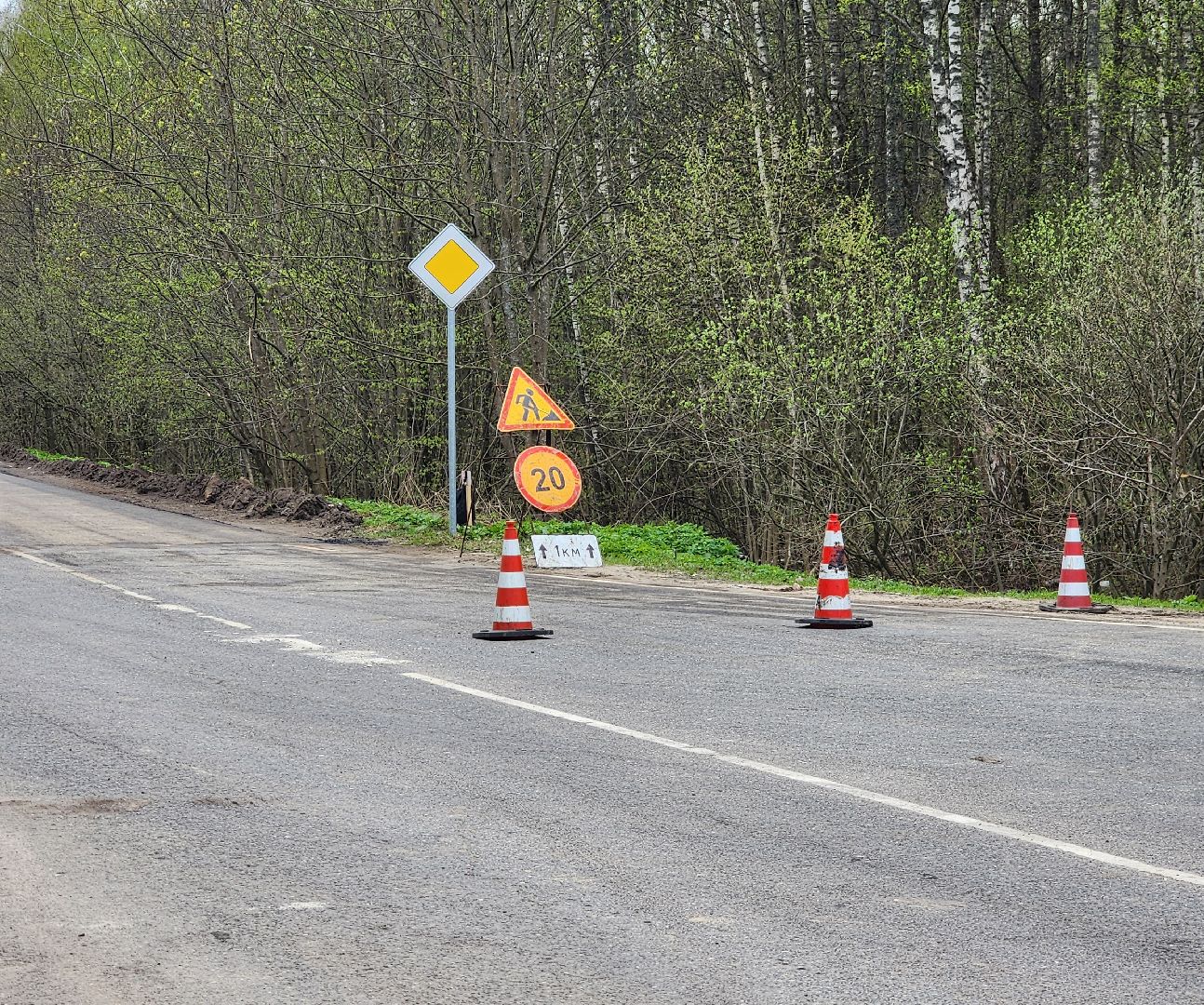 серпухов, деревня фенино, ремонт дороги, мосавтодор, безопасность дорожного движения,