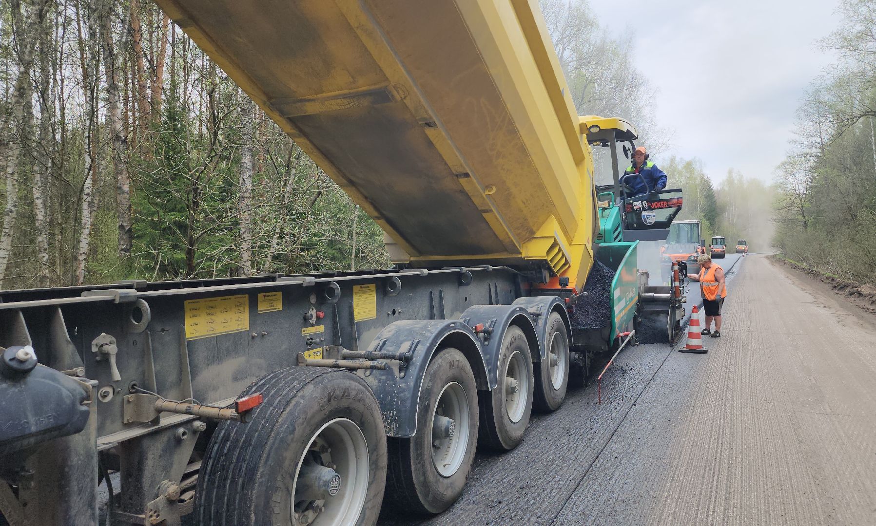 серпухов, деревня фенино, ремонт дороги, мосавтодор, безопасность дорожного движения,