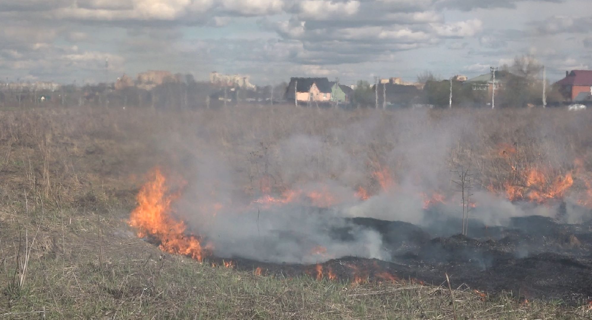 пал травы, МЧС, Домодедово, пожарная часть 58,