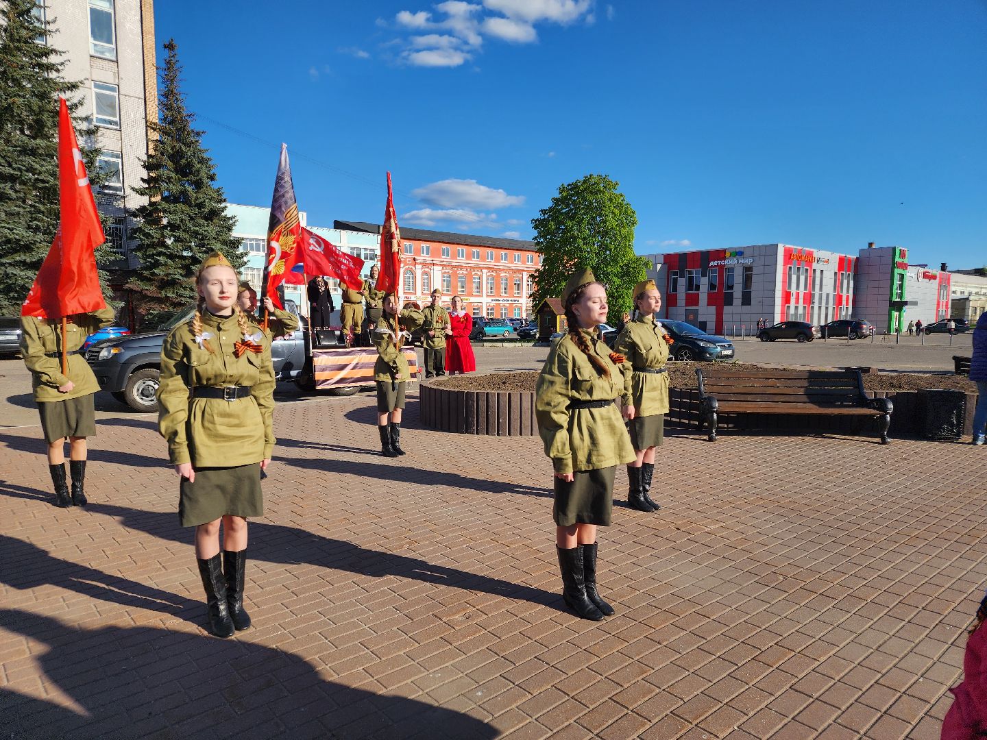 агитбригады, орехово-зуевский округ,день победы,