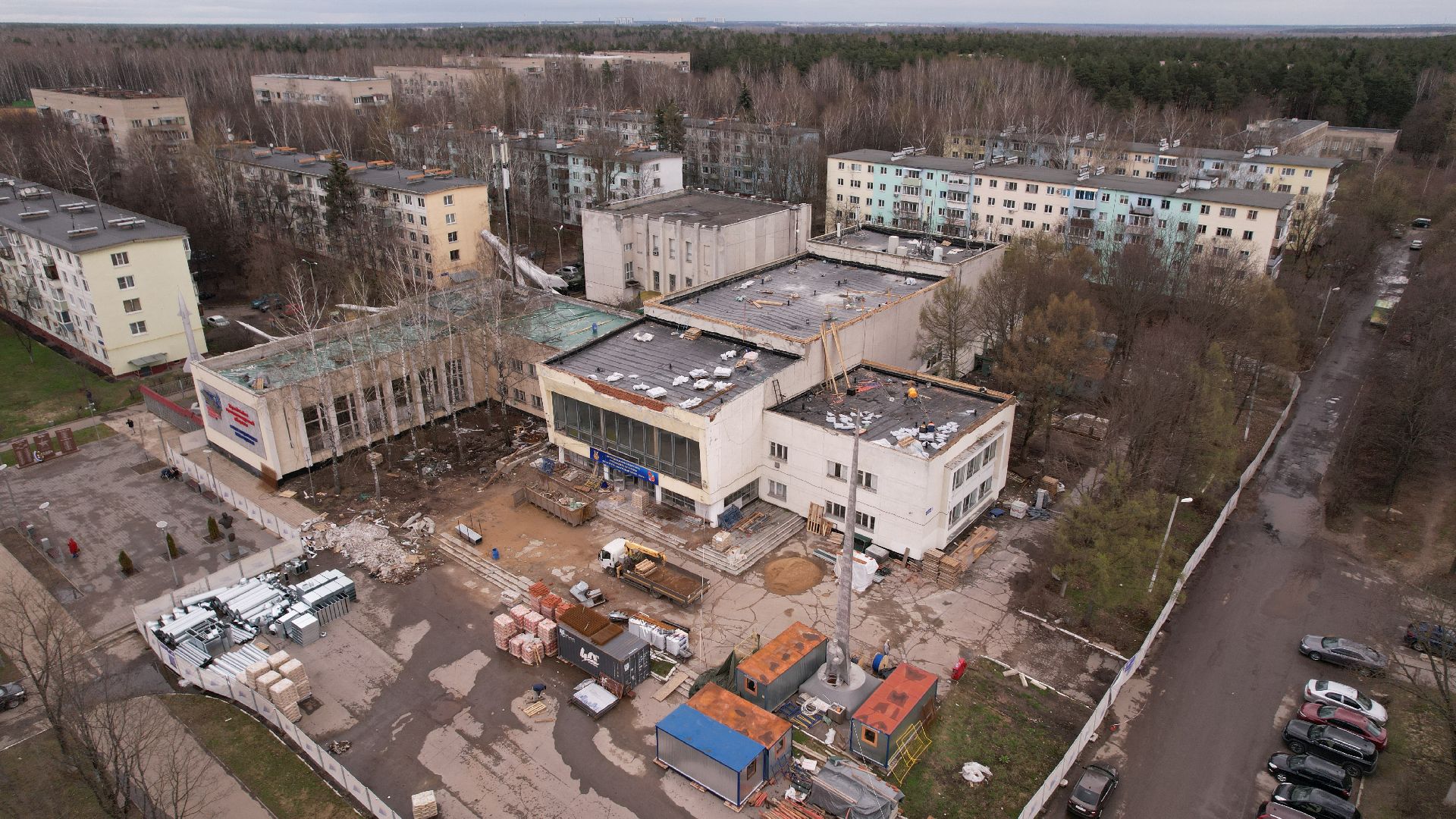 видео с коптера, дк, балашиха,