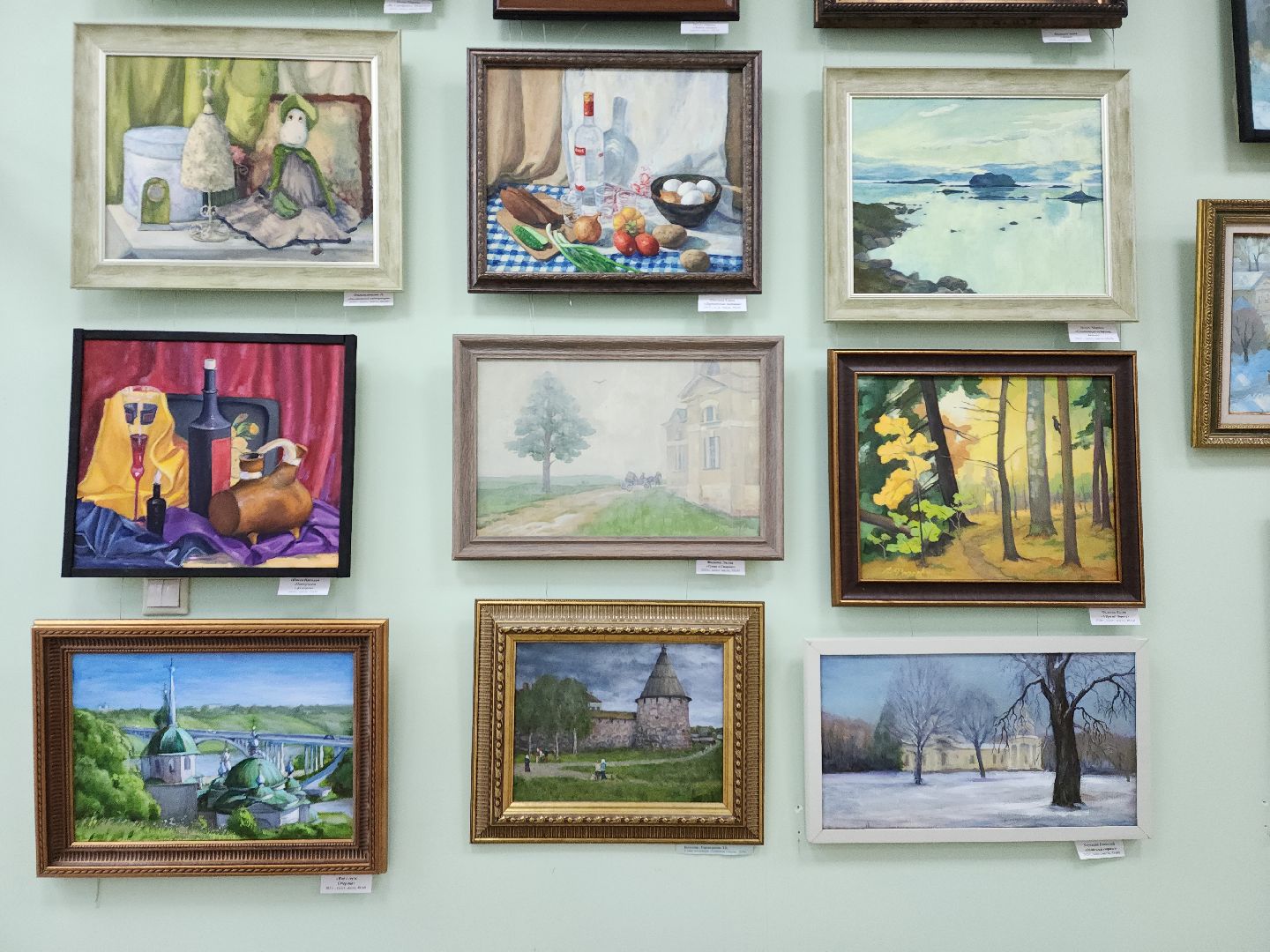 пушкино, экспозиция, самобытное творчество, живопись, художественная выставка, художник-педагог,