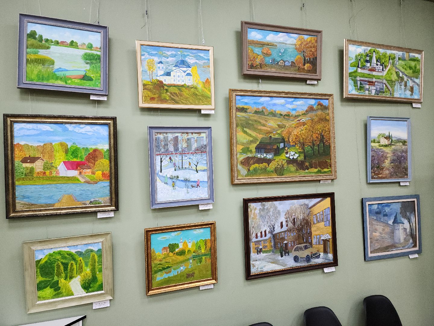 пушкино, экспозиция, самобытное творчество, живопись, художественная выставка, художник-педагог,