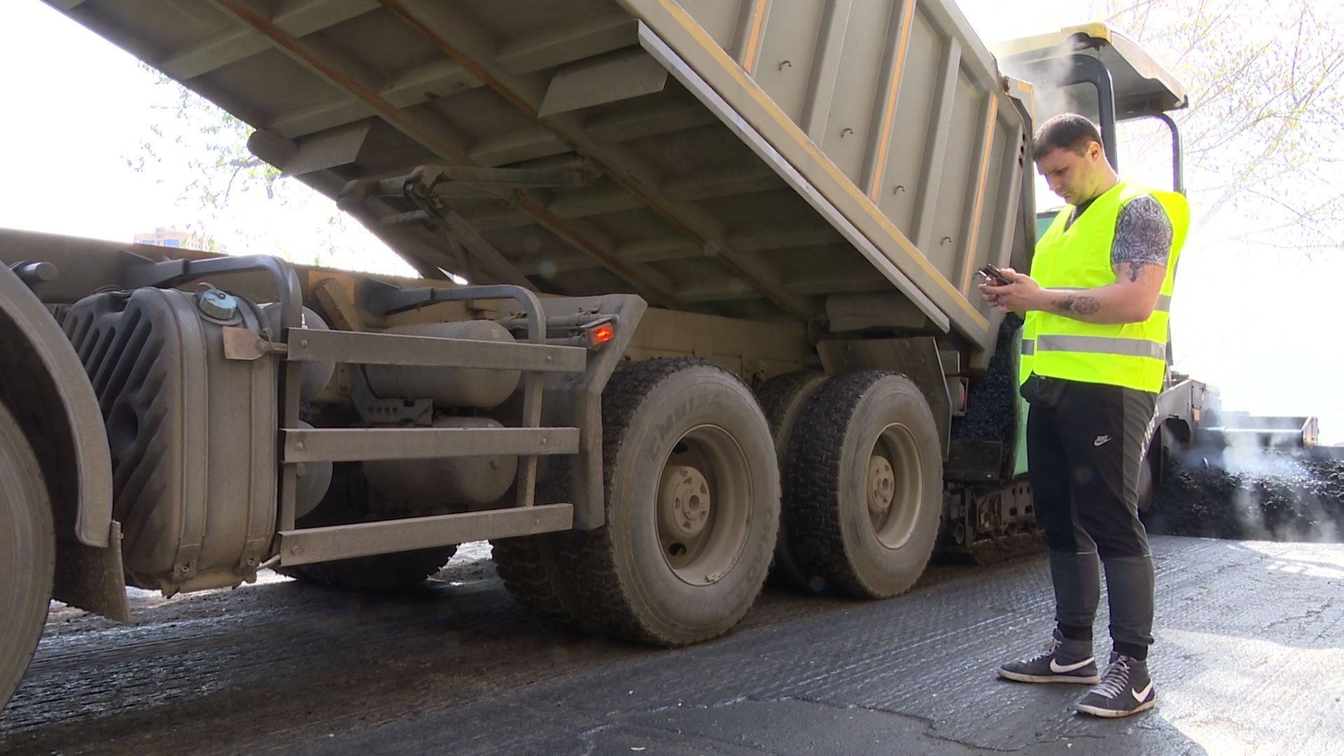 Реутов, ремонт дороги, проезжая часть, дорожное полотно, асфальт, пробы,