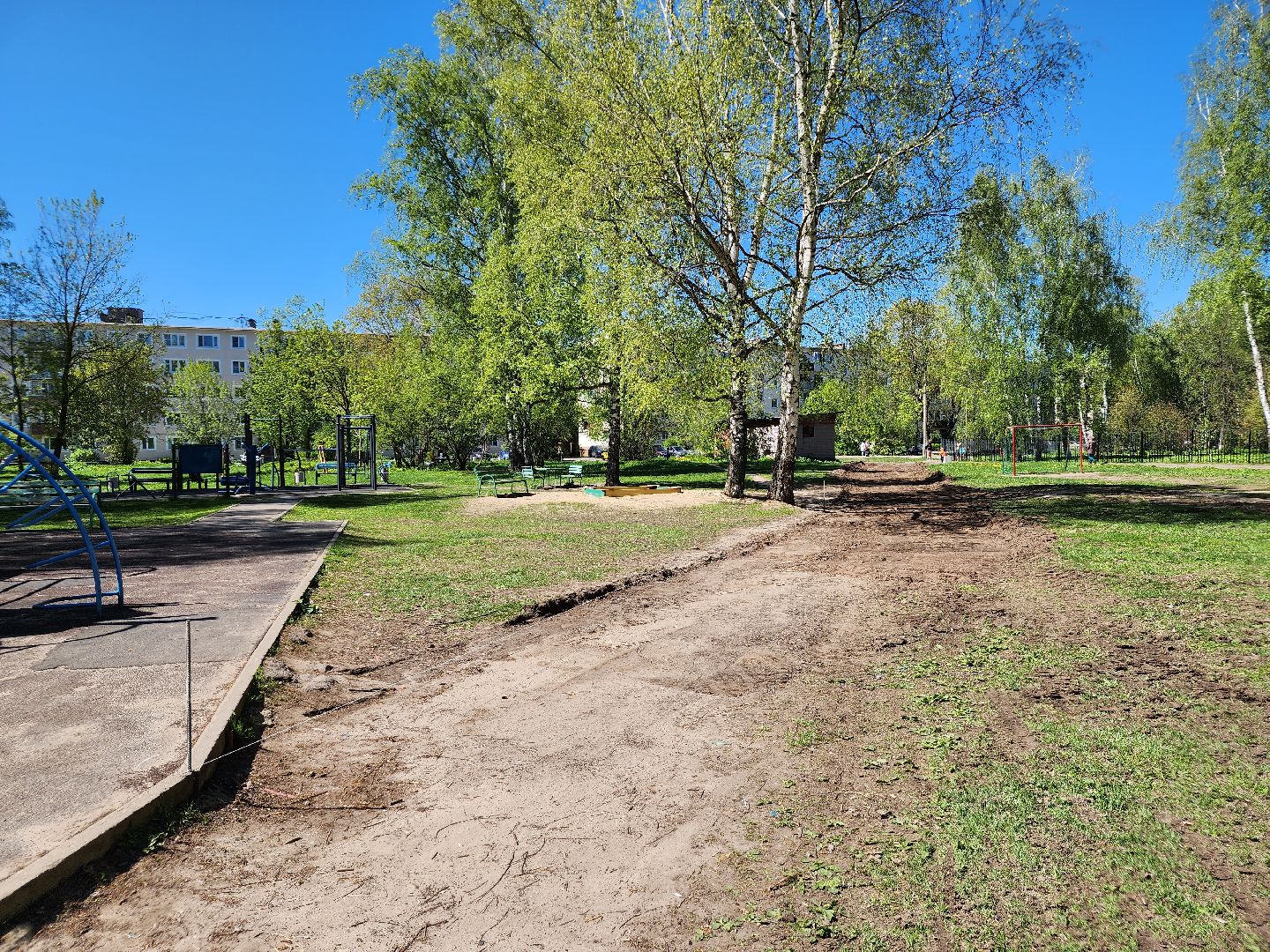 благоустройство, народные тропы, Лосино-Петровский,