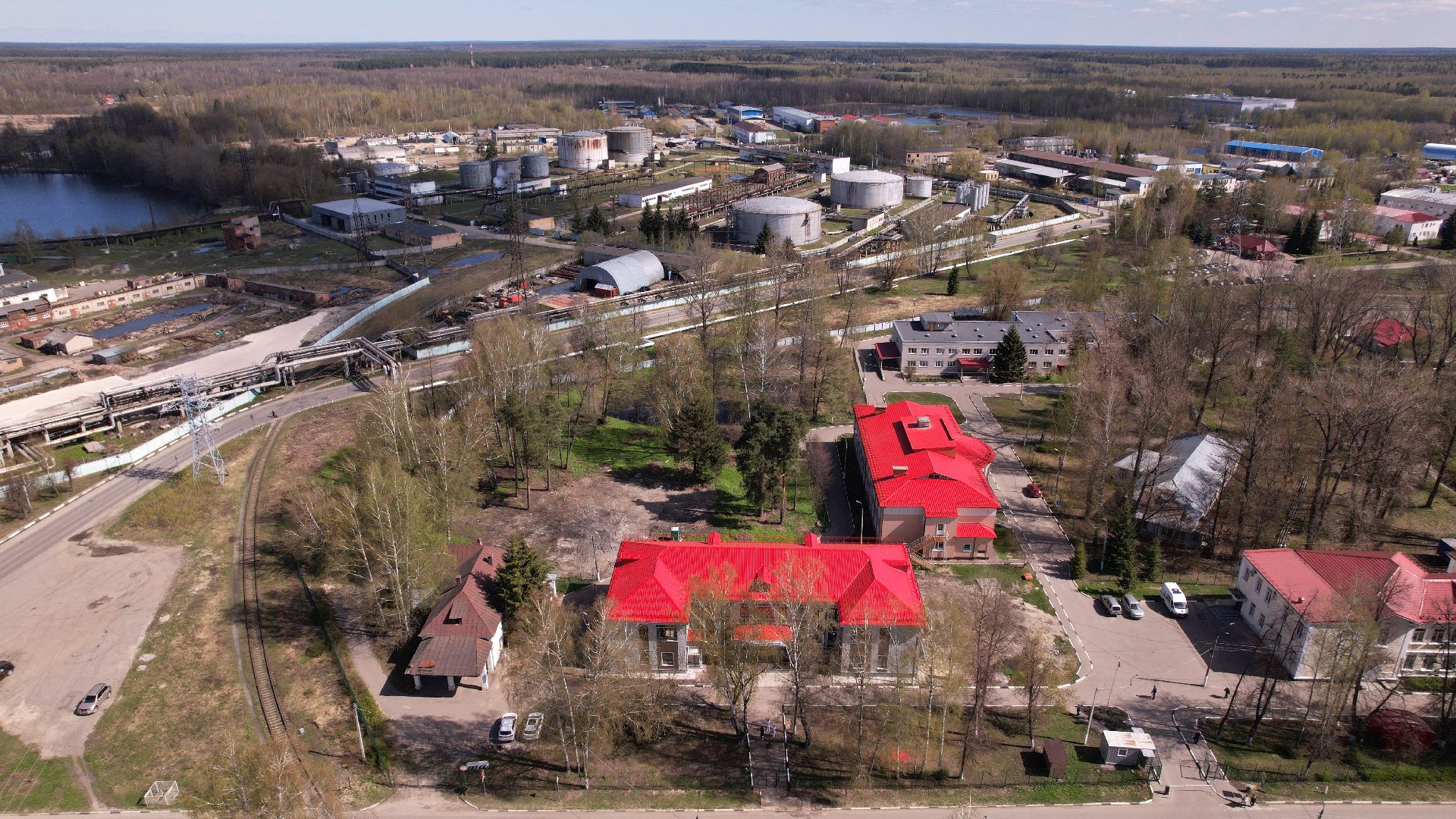 видео с коптера, павловский посад, поликлиника,